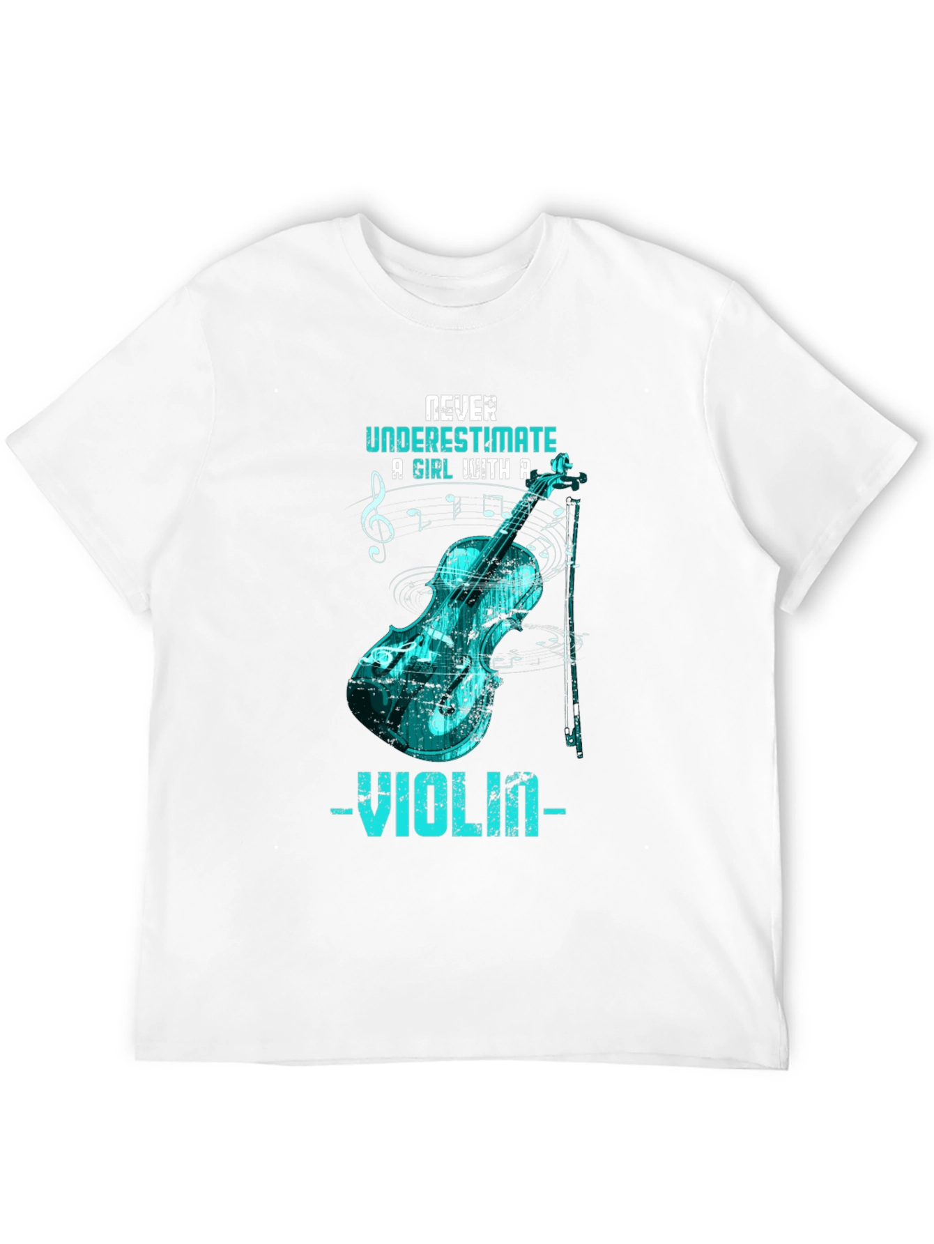 Never Underestimate Violinist Black T-Shirt
