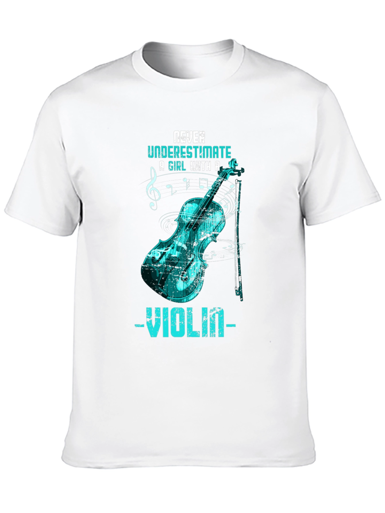 Never Underestimate Violinist Black T-Shirt
