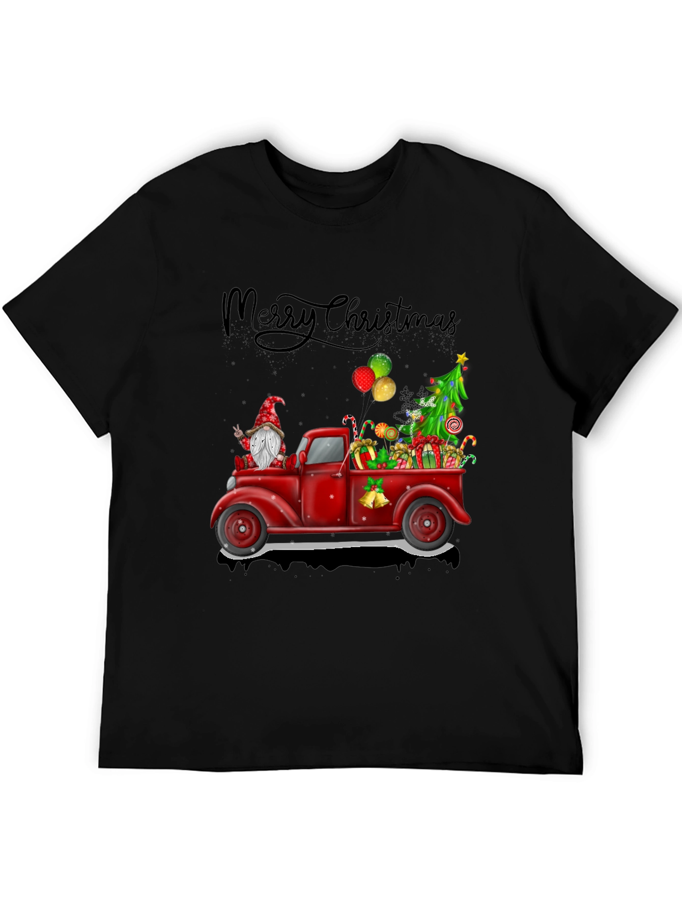 Festive Christmas Truck Graphic Tee