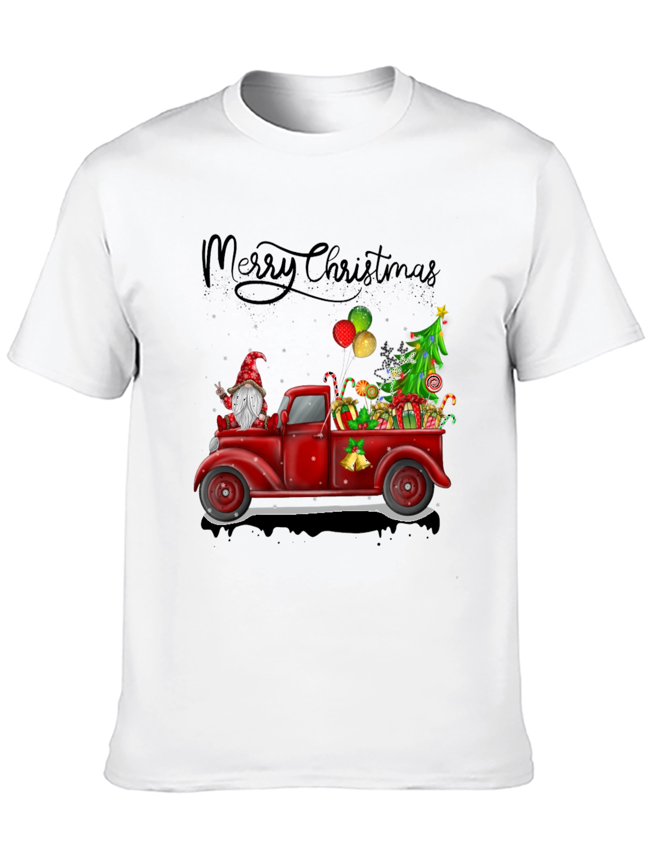 Festive Christmas Truck Graphic Tee