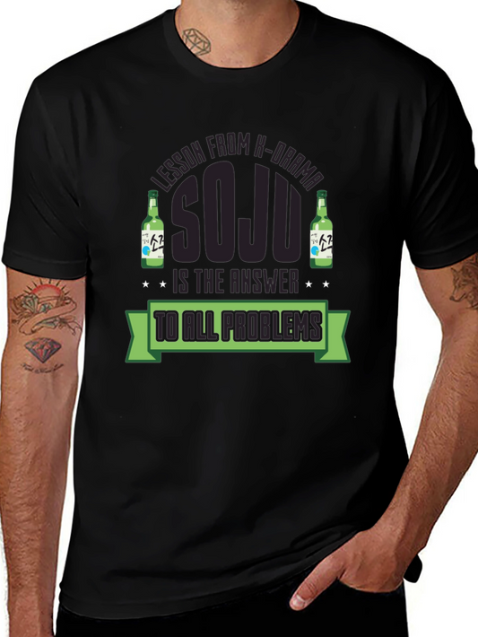 Soju is the Answer T-Shirt - Korean Drama Fan Apparel