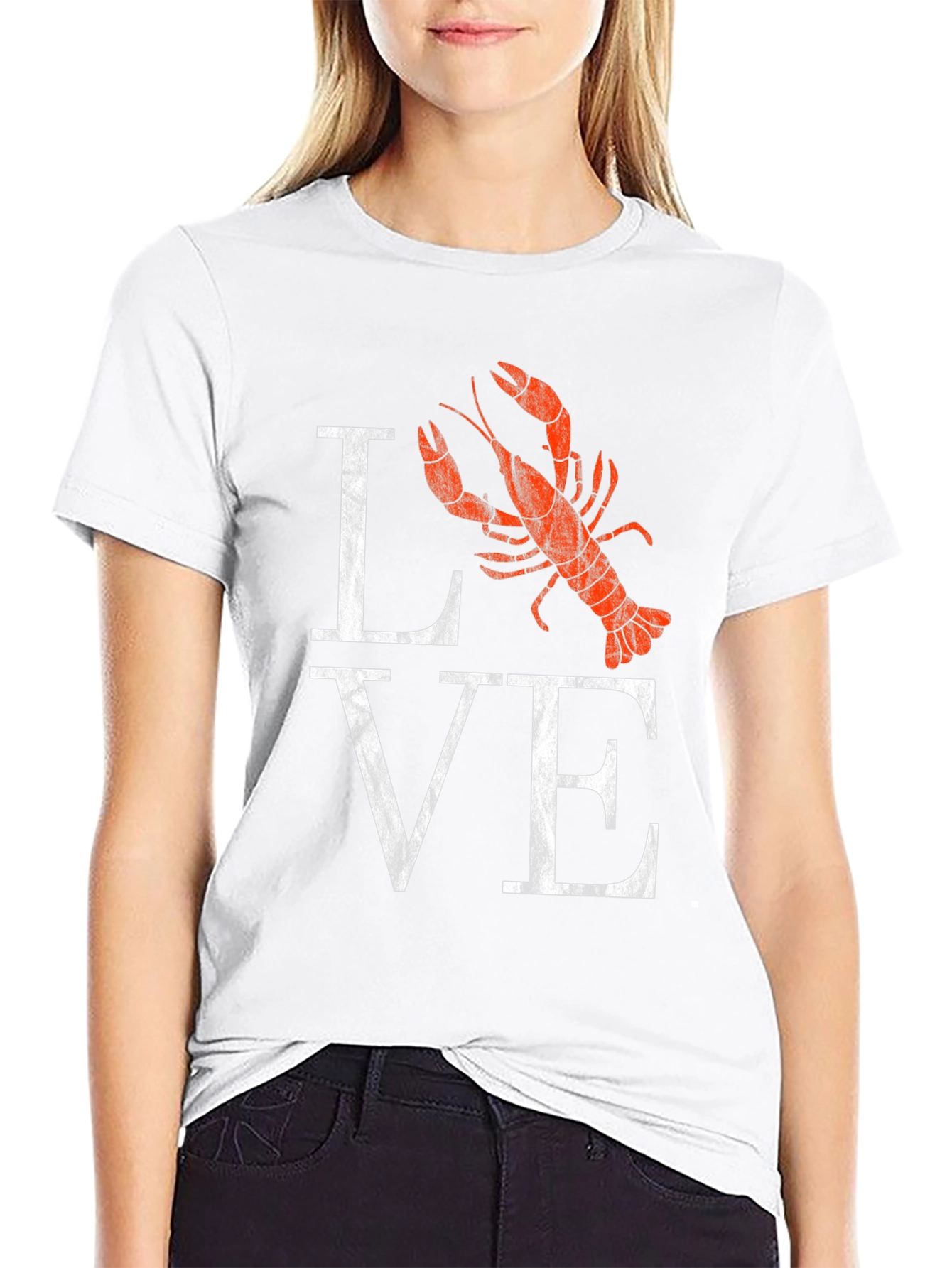 Love Lobster Graphic T-Shirt - Casual Cotton Tee