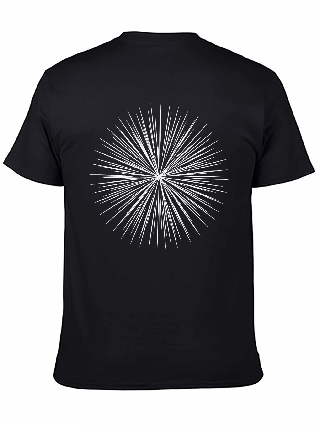 Starburst Graphic Tee - Classic Black Cotton