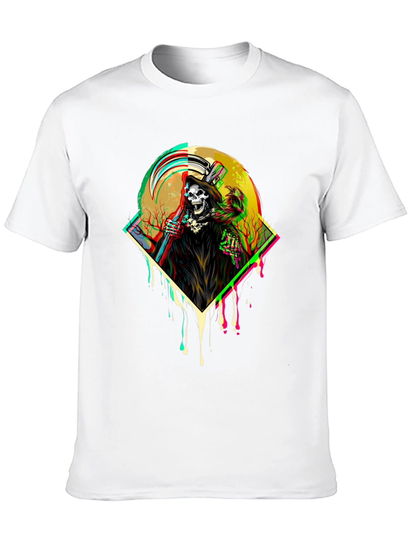 Grim Reaper Graphic Tee - Dark Humor T-Shirt