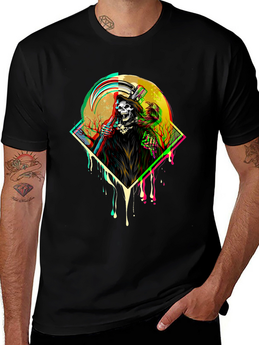 Grim Reaper Graphic Tee - Dark Humor T-Shirt
