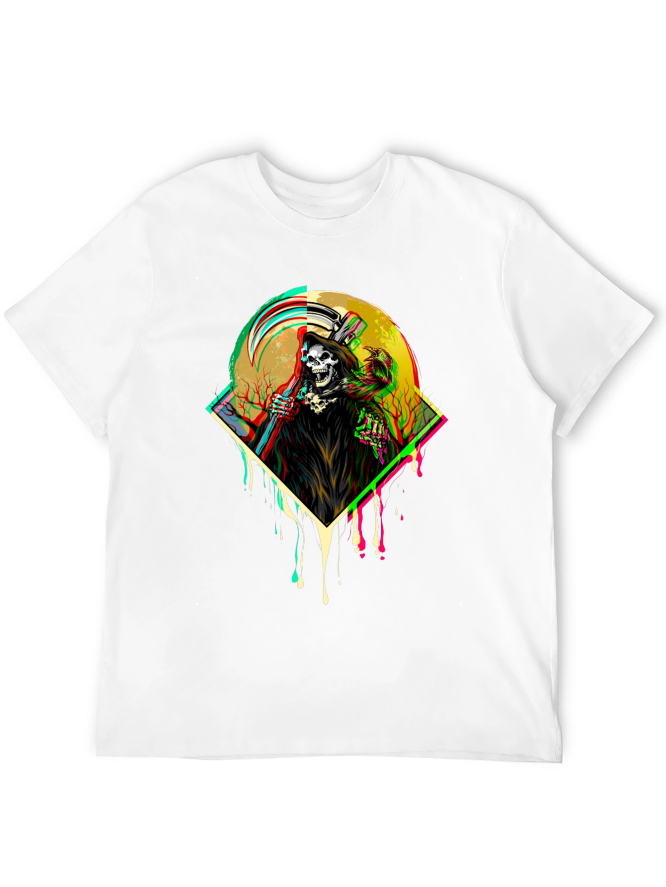 Grim Reaper Graphic Tee - Dark Humor T-Shirt