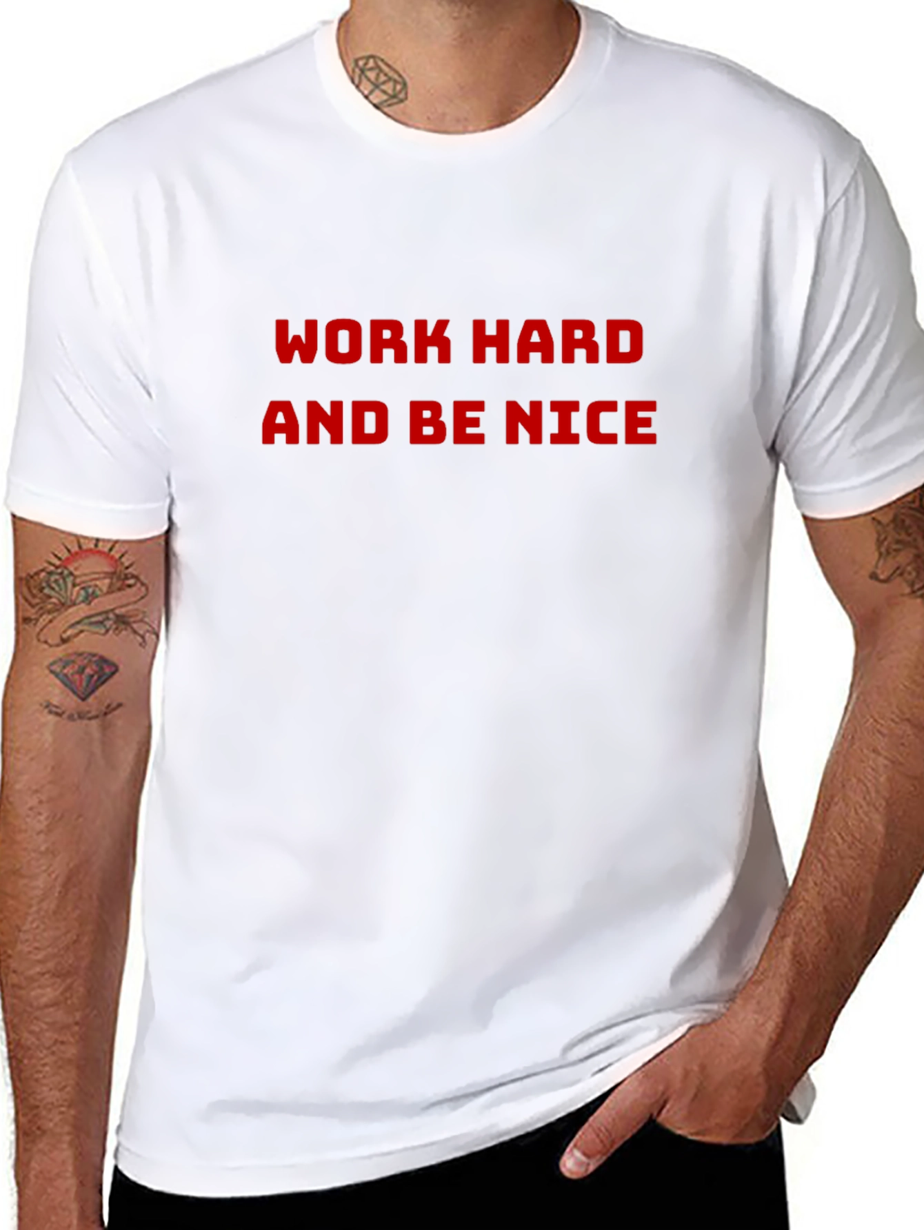 Work Hard Be Nice Black T-Shirt