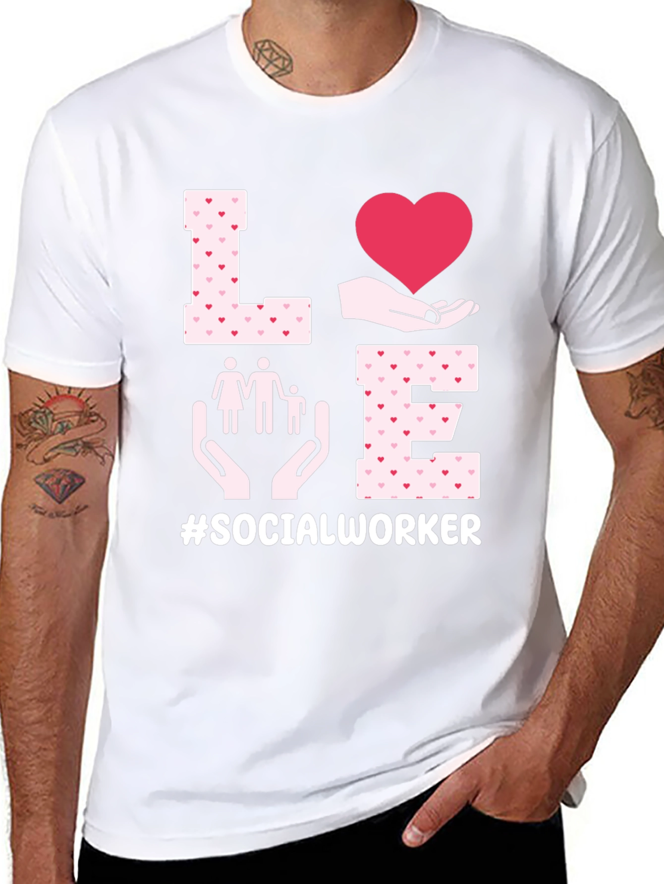 Love Social Worker Graphic Tee