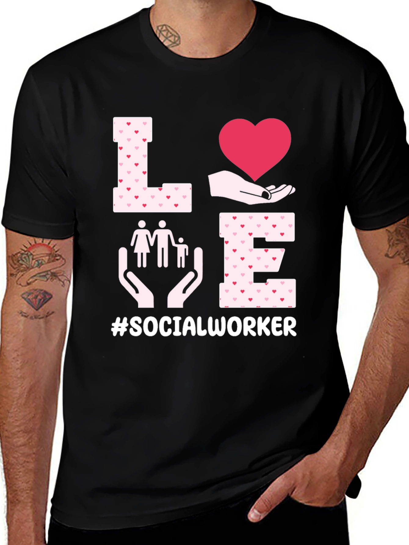 Love Social Worker Graphic Tee
