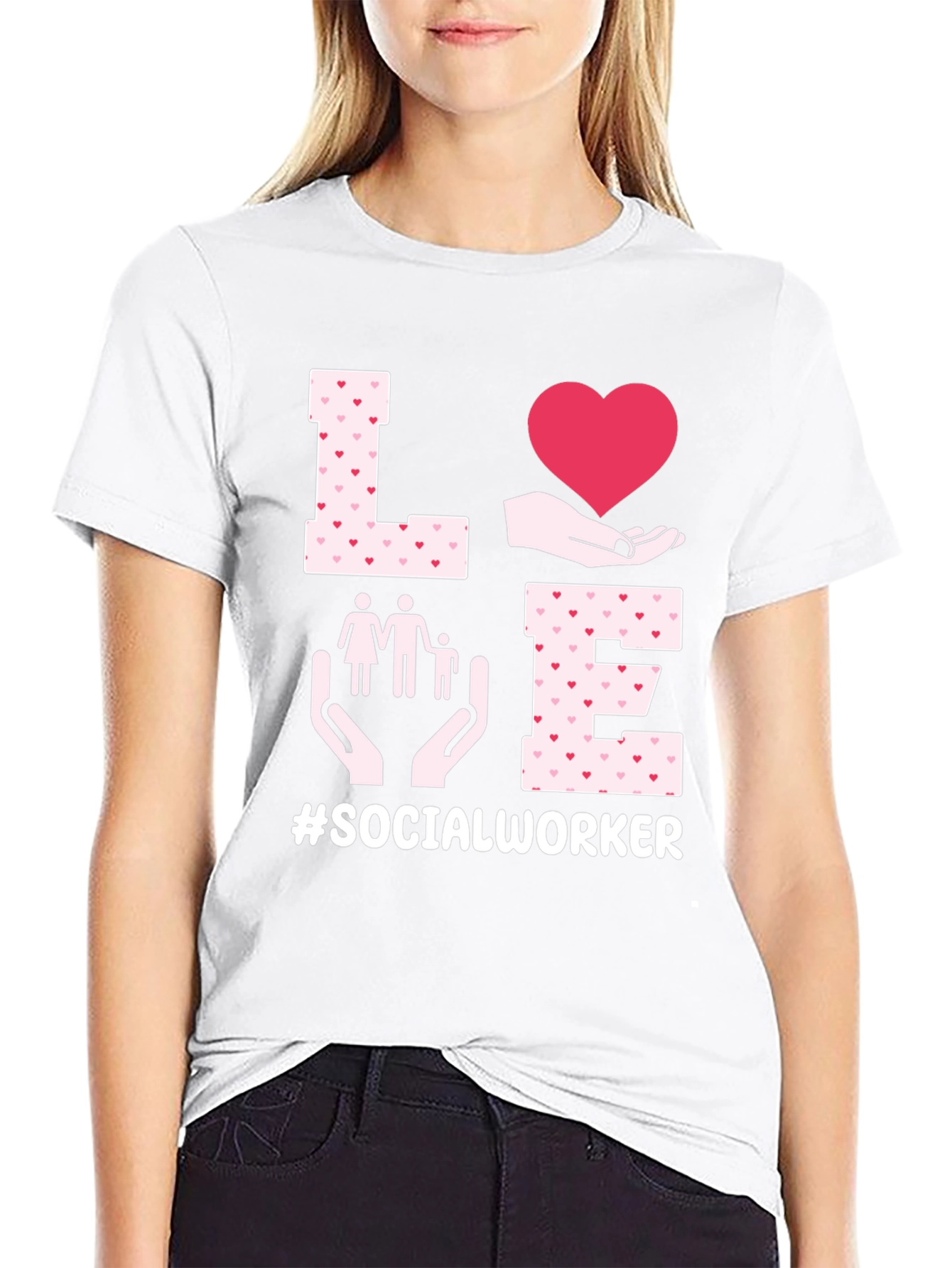 Love Social Worker Graphic Tee