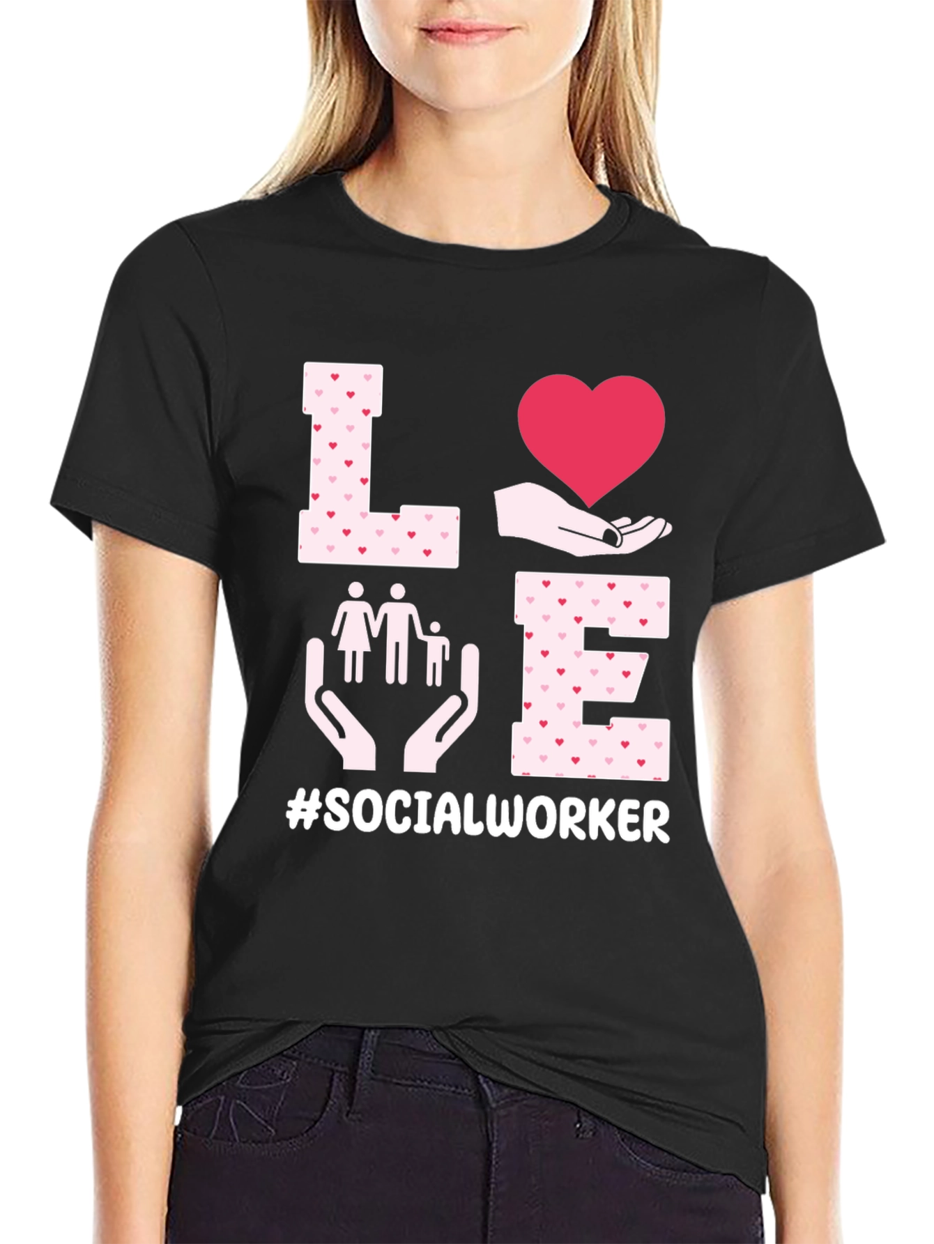 Love Social Worker Graphic Tee
