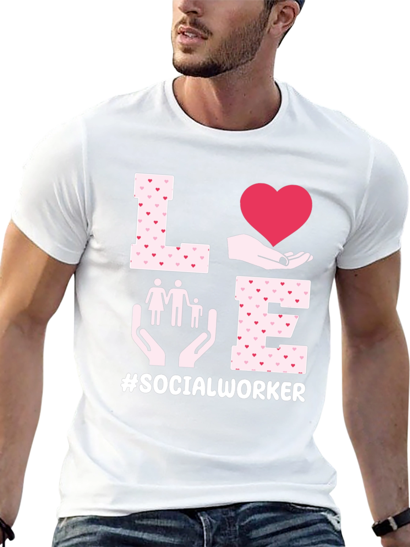 Love Social Worker Graphic Tee