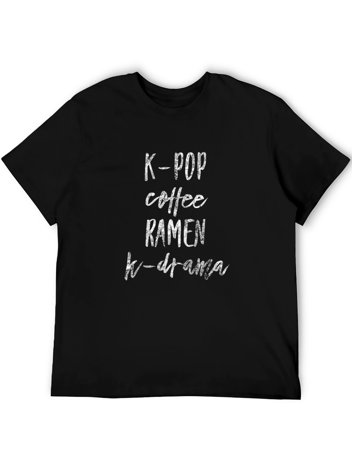 K-Pop Coffee Ramen K-Drama T-Shirt - Trendy Comfort