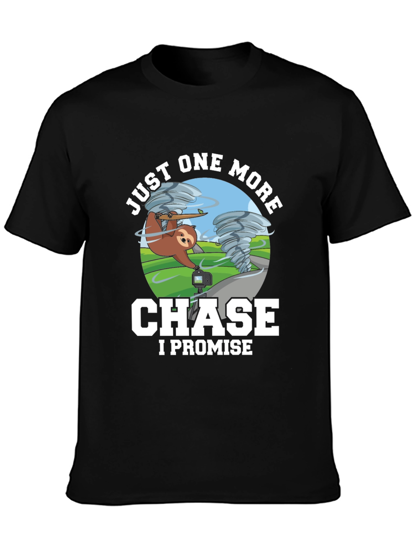 Funny Sloth Tornado Chase T-Shirt