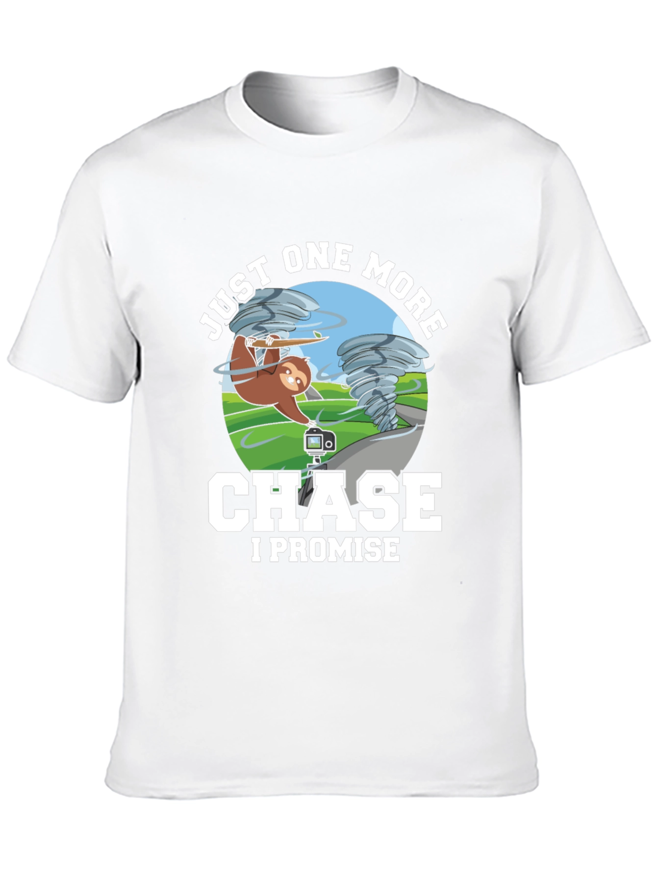 Funny Sloth Tornado Chase T-Shirt