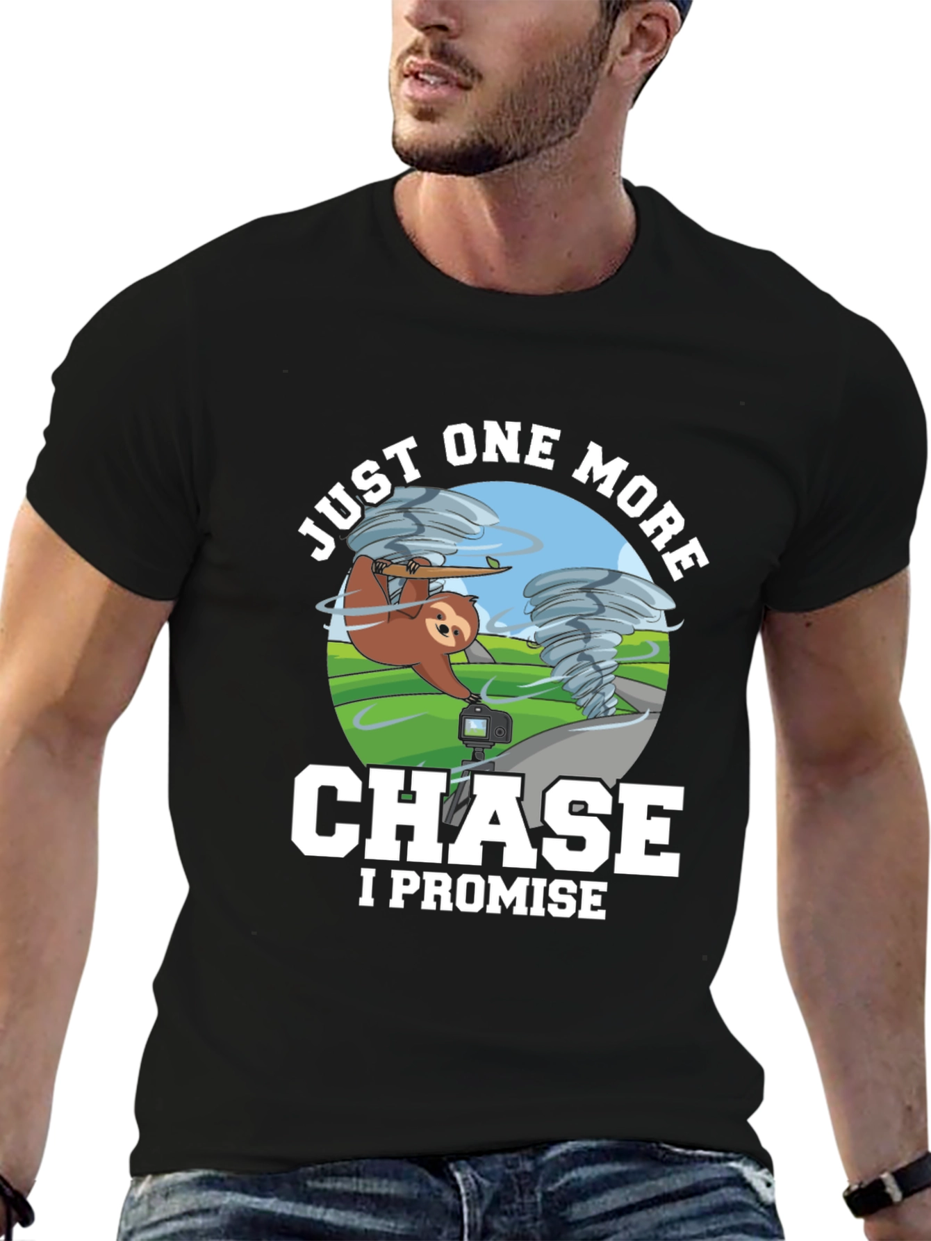 Funny Sloth Tornado Chase T-Shirt
