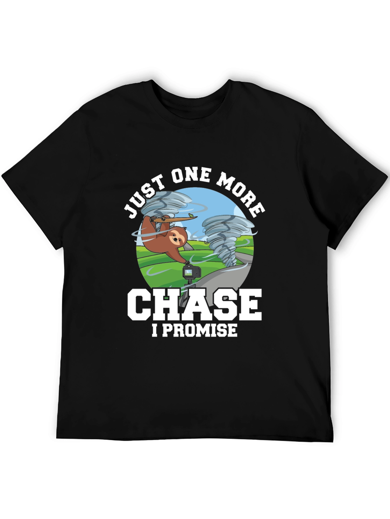 Funny Sloth Tornado Chase T-Shirt