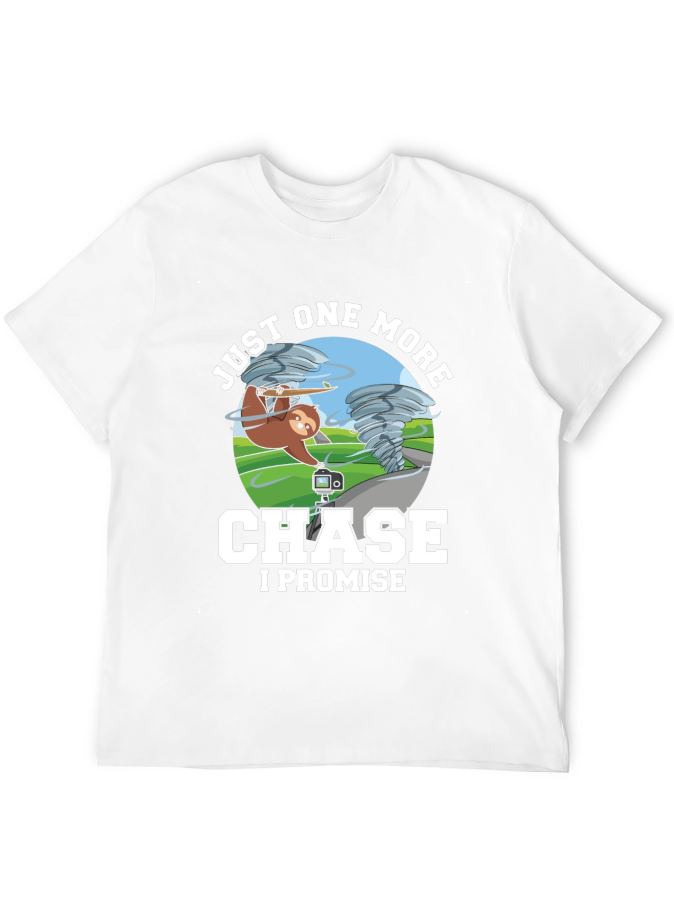 Funny Sloth Tornado Chase T-Shirt