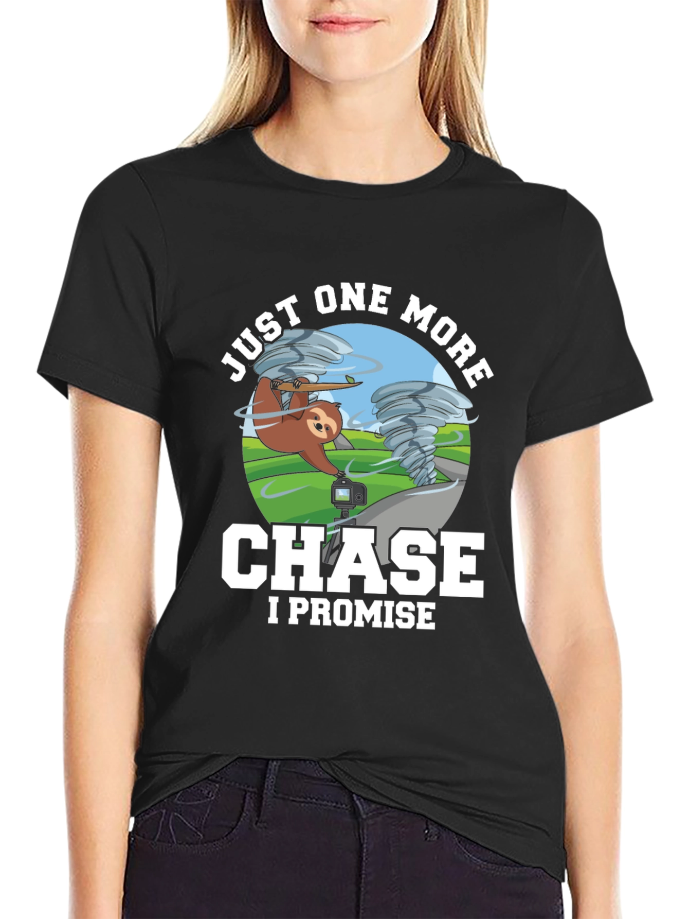 Funny Sloth Tornado Chase T-Shirt