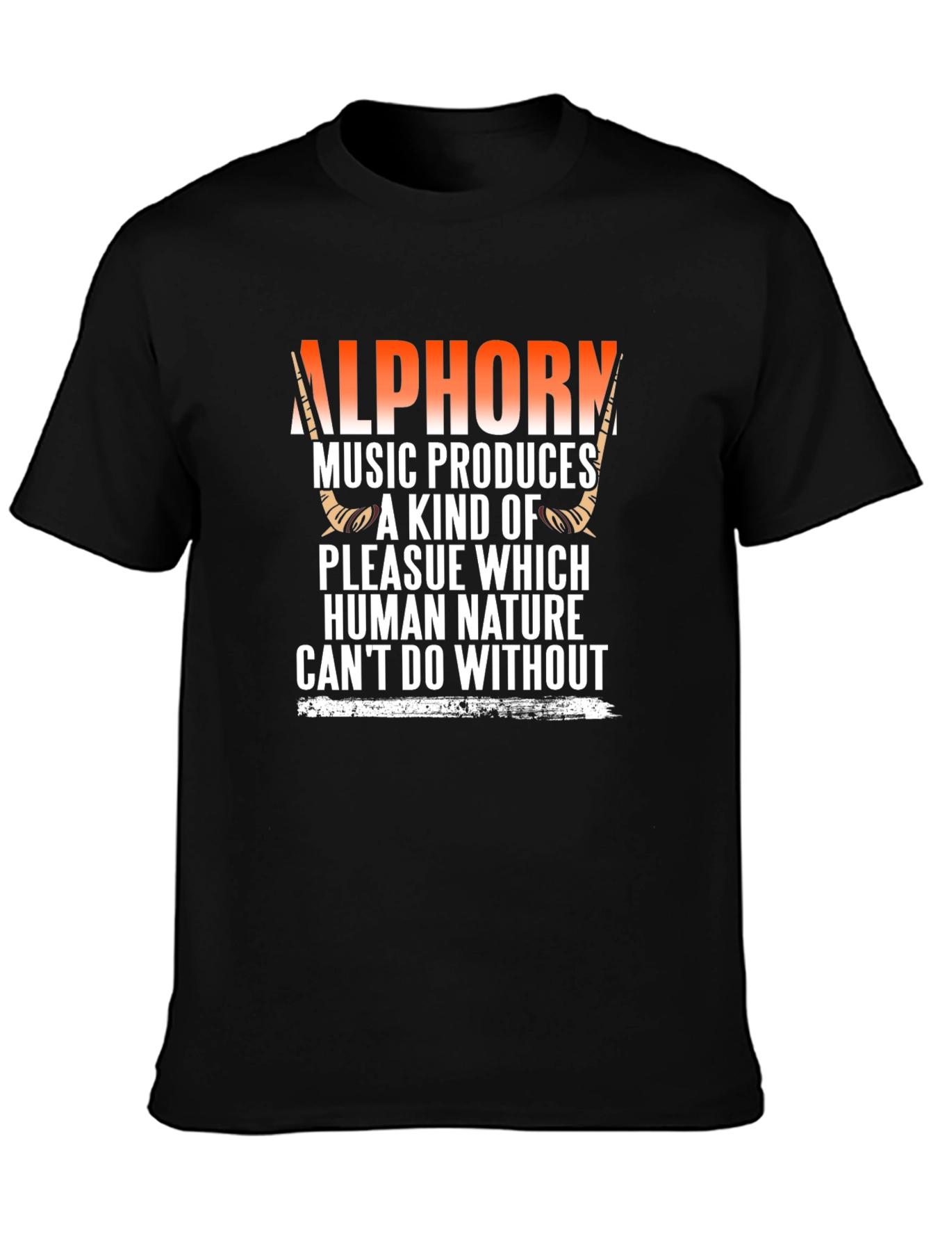 Alphorn Music T-Shirt - Human Nature Design