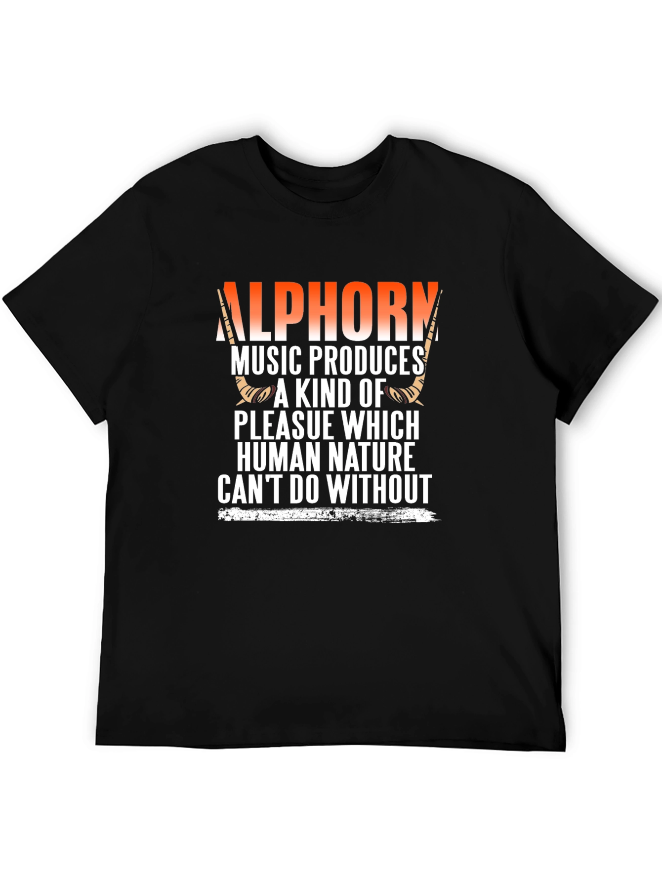 Alphorn Music T-Shirt - Human Nature Design