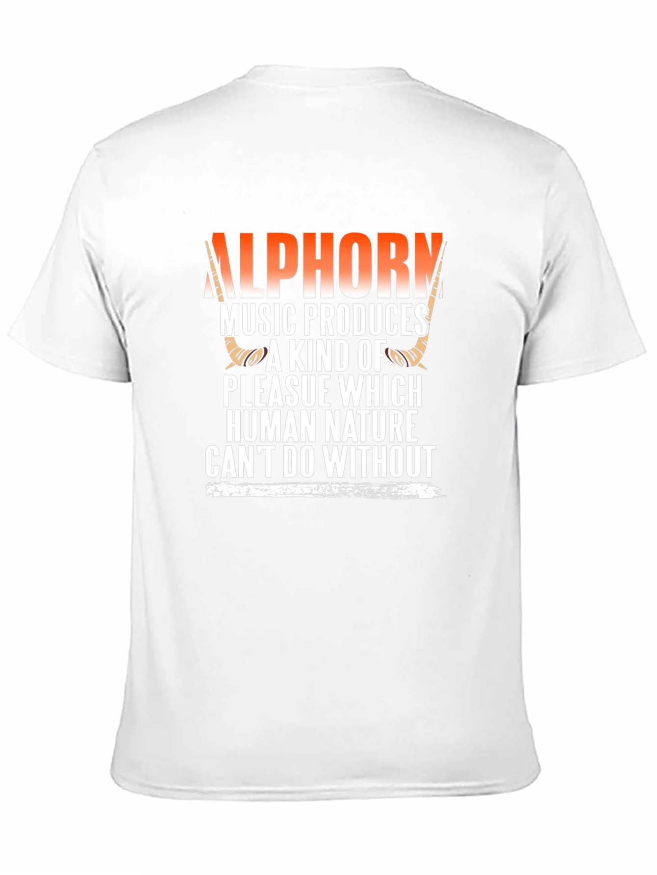 Alphorn Music T-Shirt - Human Nature Design