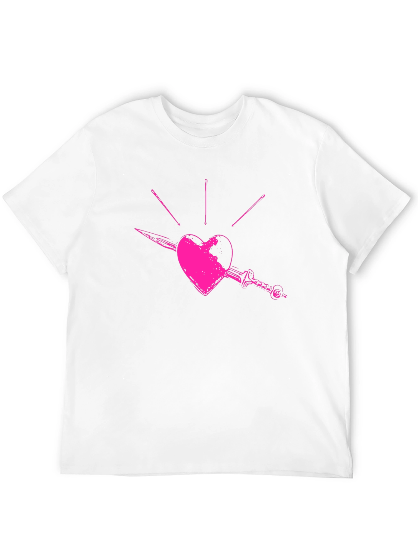 Stabbed Heart Graphic Tee - Black