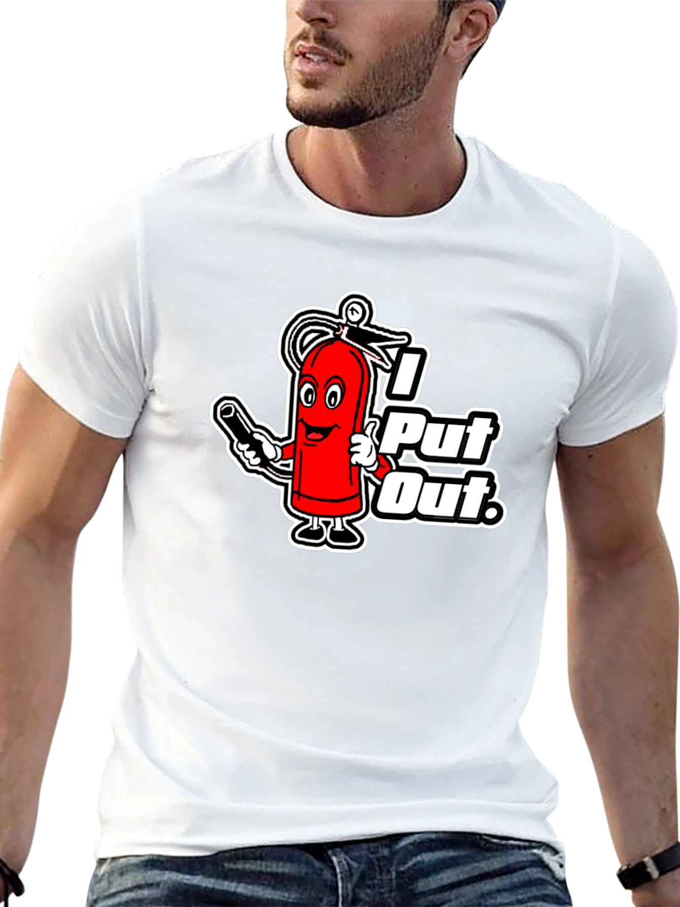 I Put Out Firefighter Humor Graphic T-Shirt