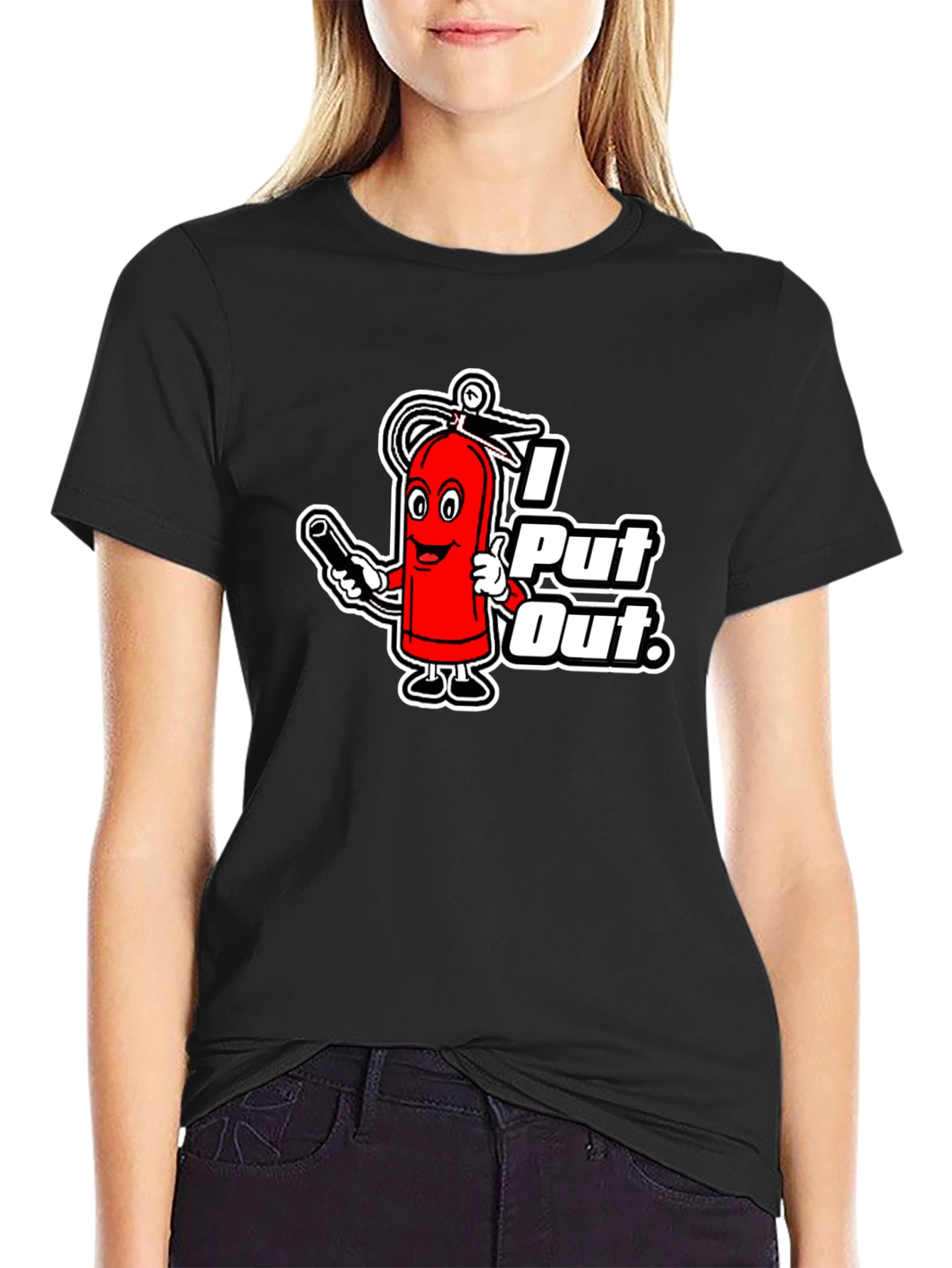 I Put Out Firefighter Humor Graphic T-Shirt