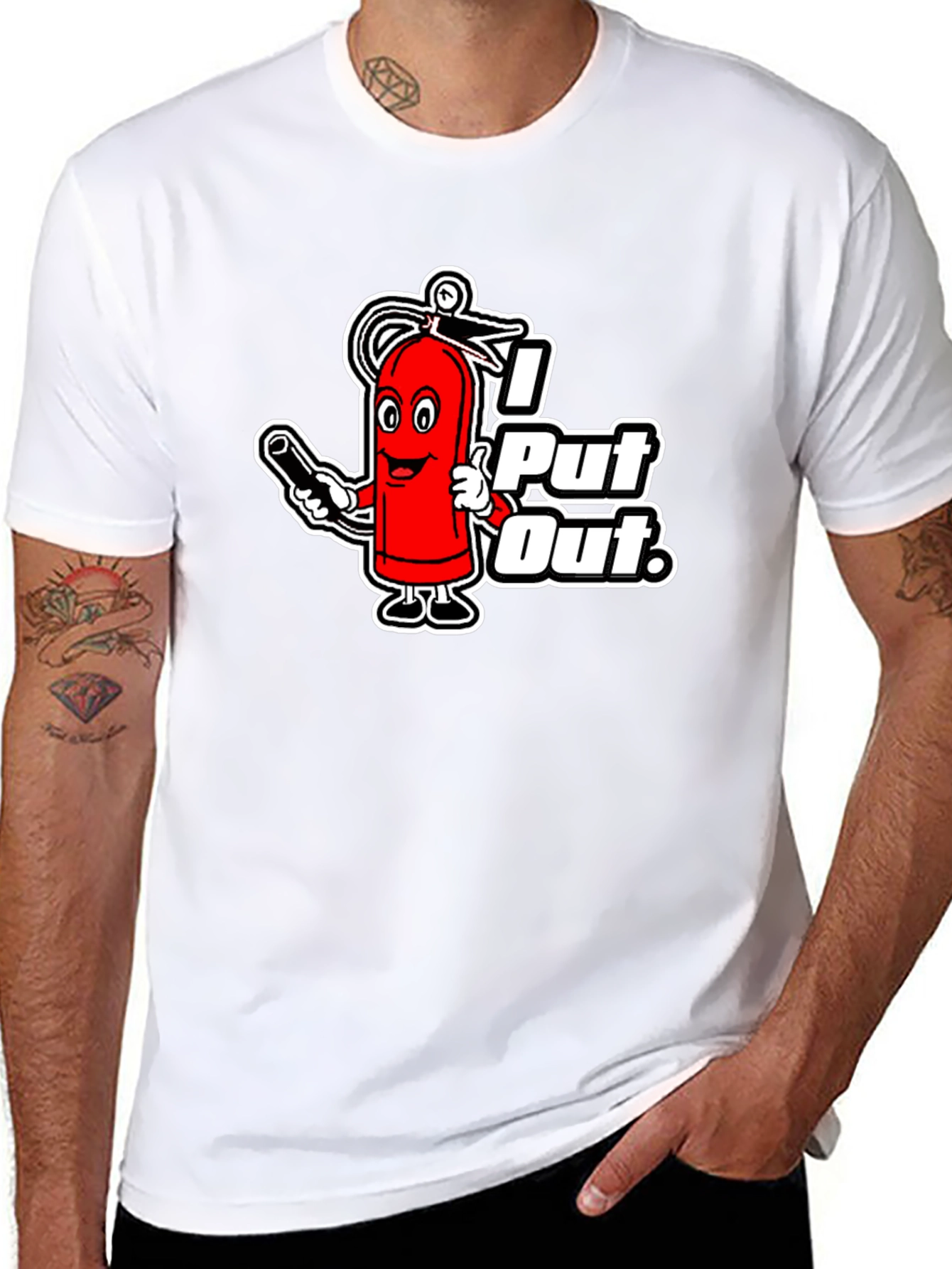 I Put Out Firefighter Humor Graphic T-Shirt