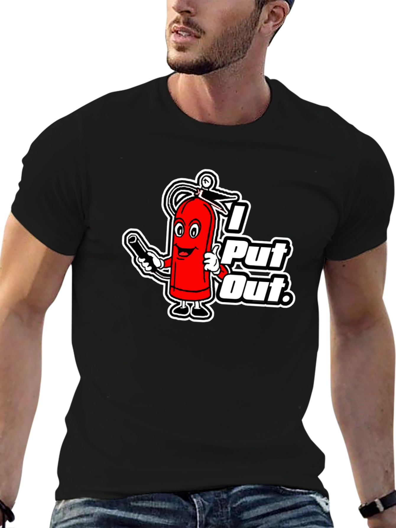I Put Out Firefighter Humor Graphic T-Shirt