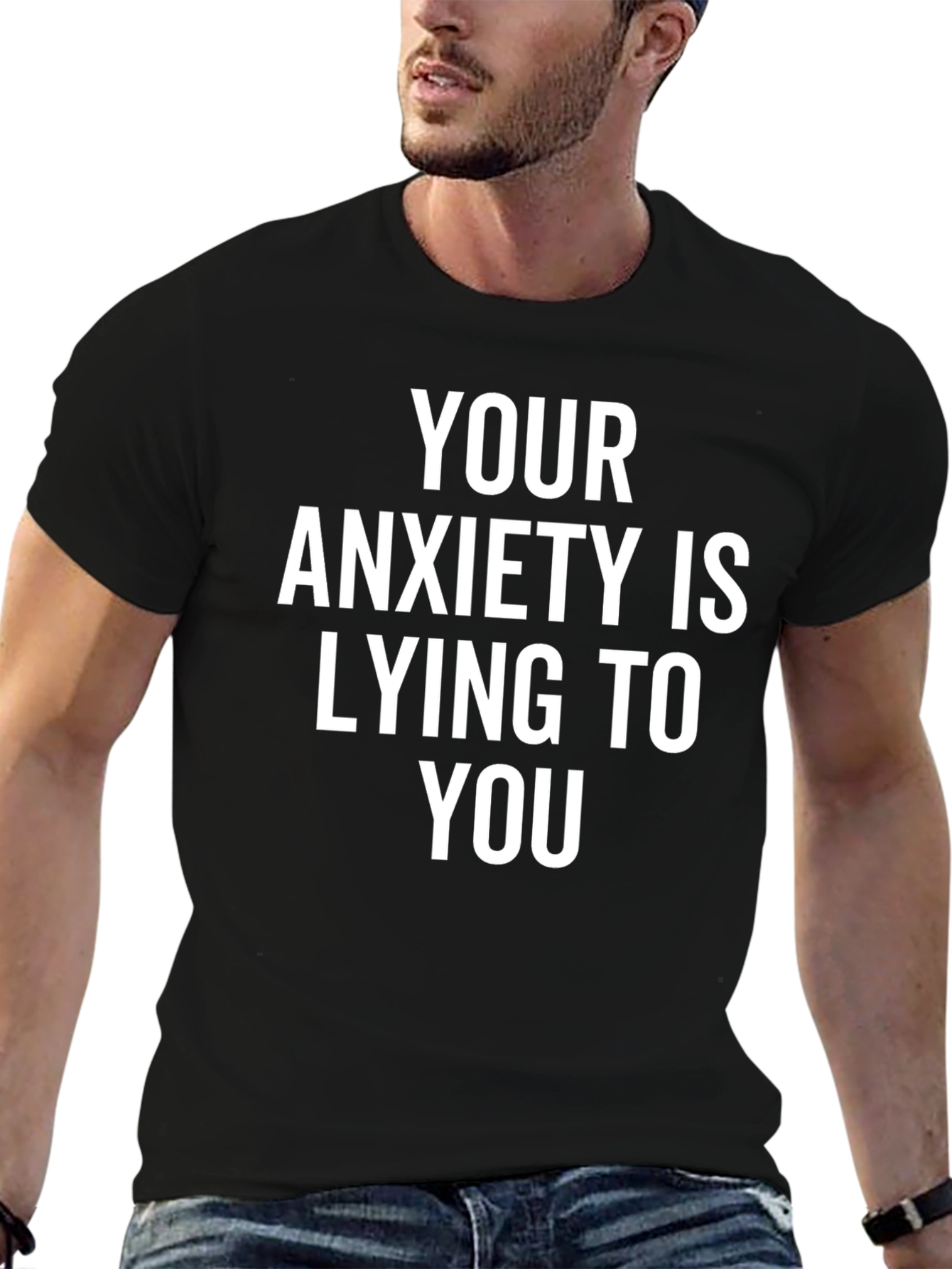 Anxiety Truth T-Shirt - Black Graphic Tee