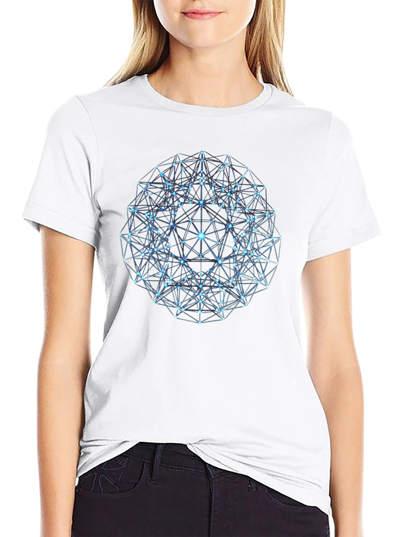 Geometric Sphere Graphic T-Shirt