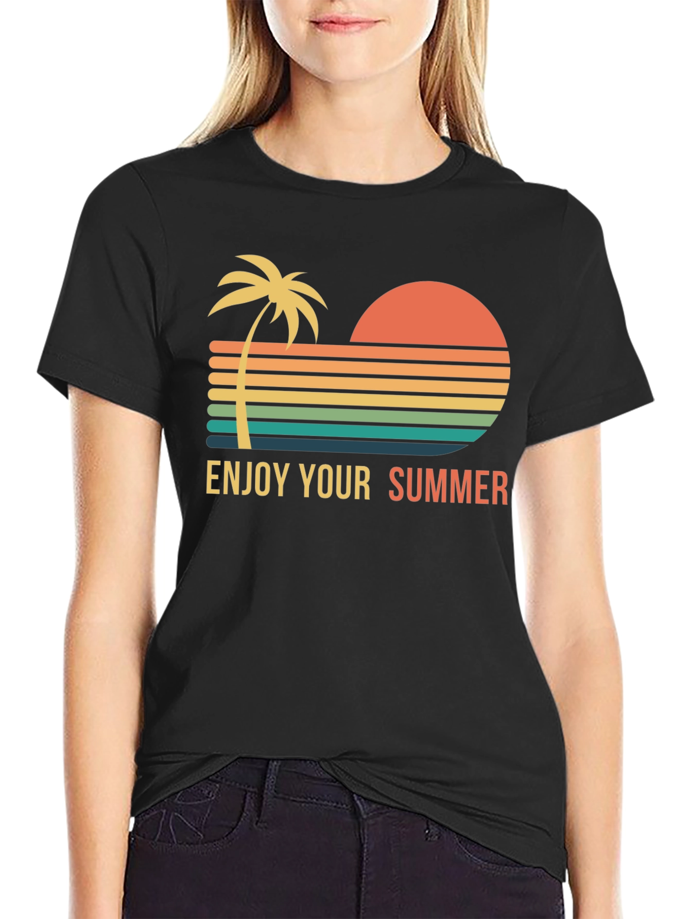 Retro Summer T-Shirt - Enjoy Your Summer