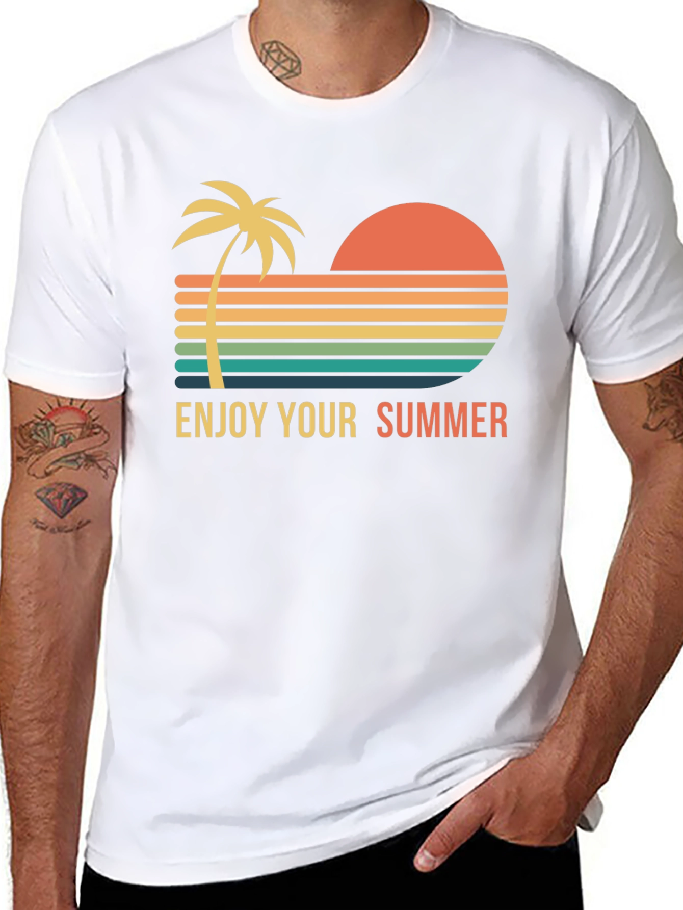 Retro Summer T-Shirt - Enjoy Your Summer