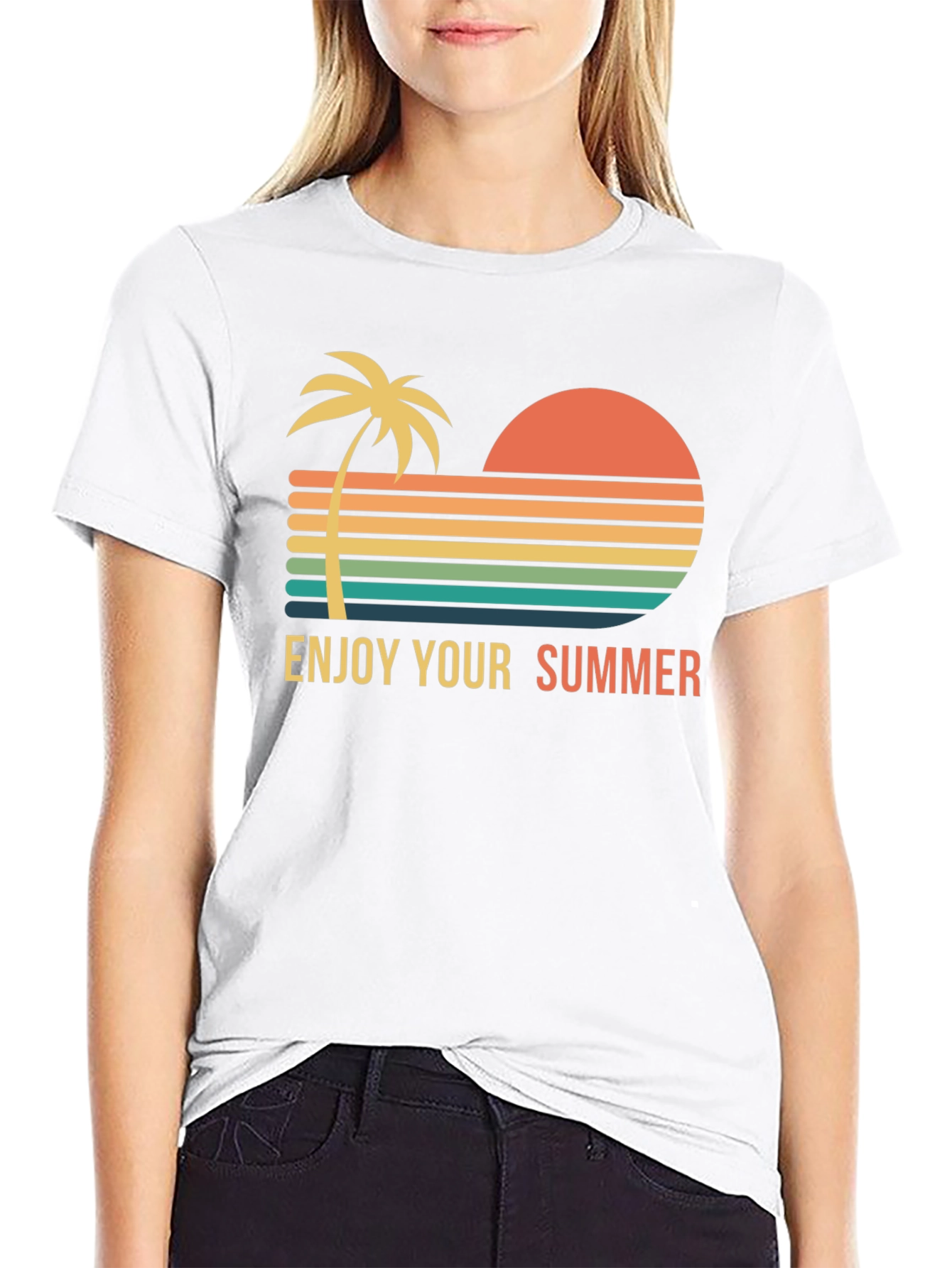 Retro Summer T-Shirt - Enjoy Your Summer