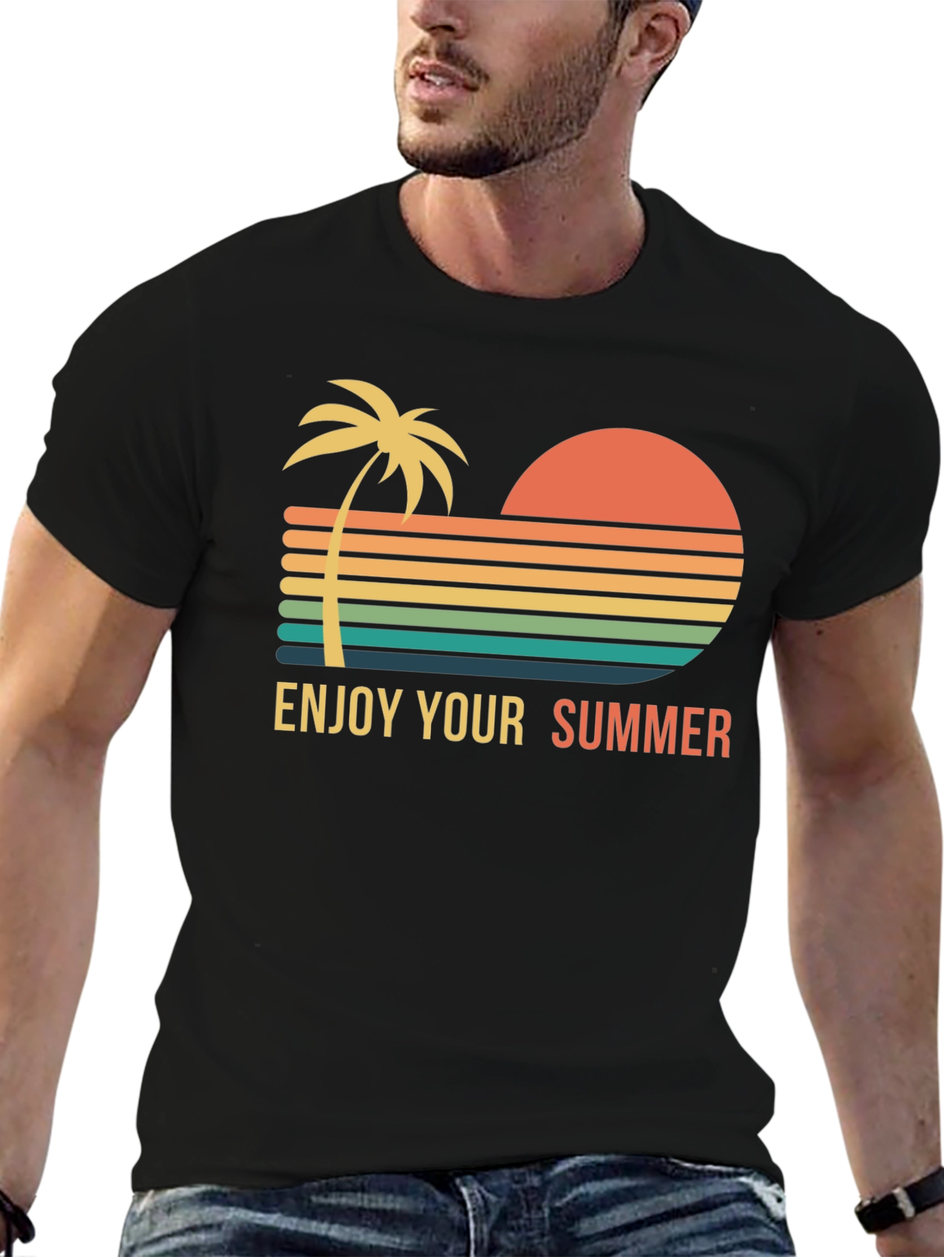 Retro Summer T-Shirt - Enjoy Your Summer