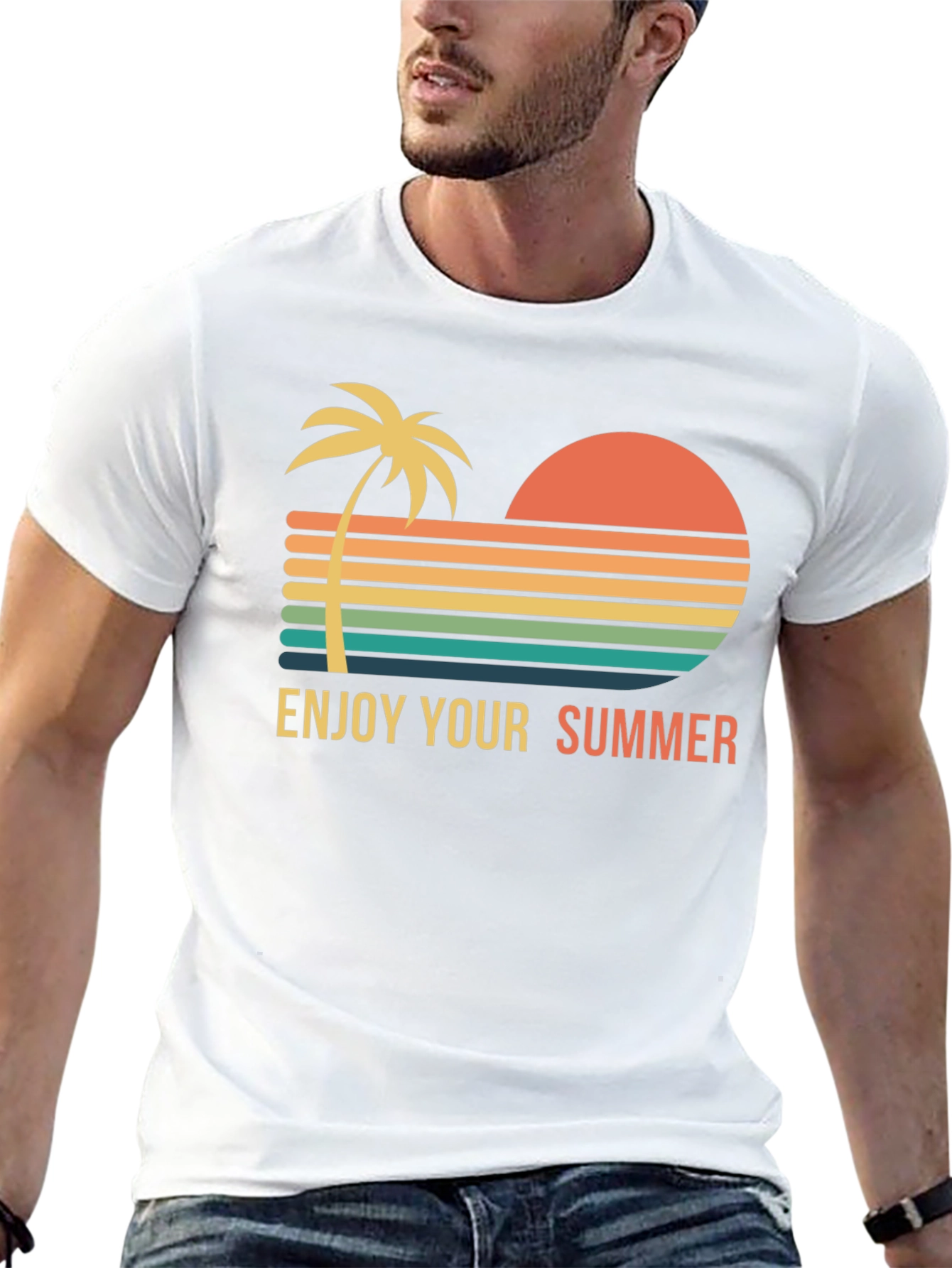 Retro Summer T-Shirt - Enjoy Your Summer