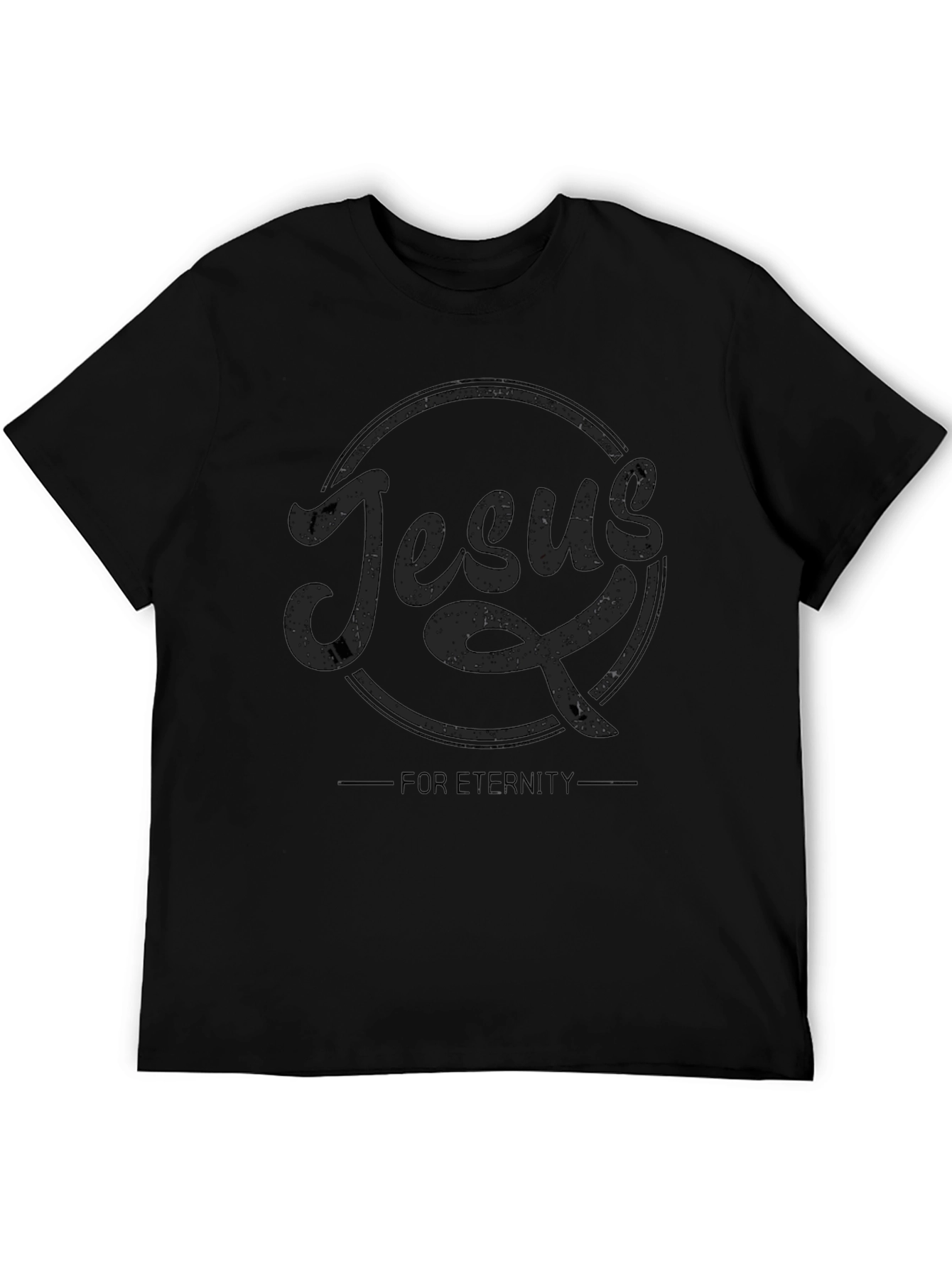 Jesus For Eternity Black Graphic T-Shirt