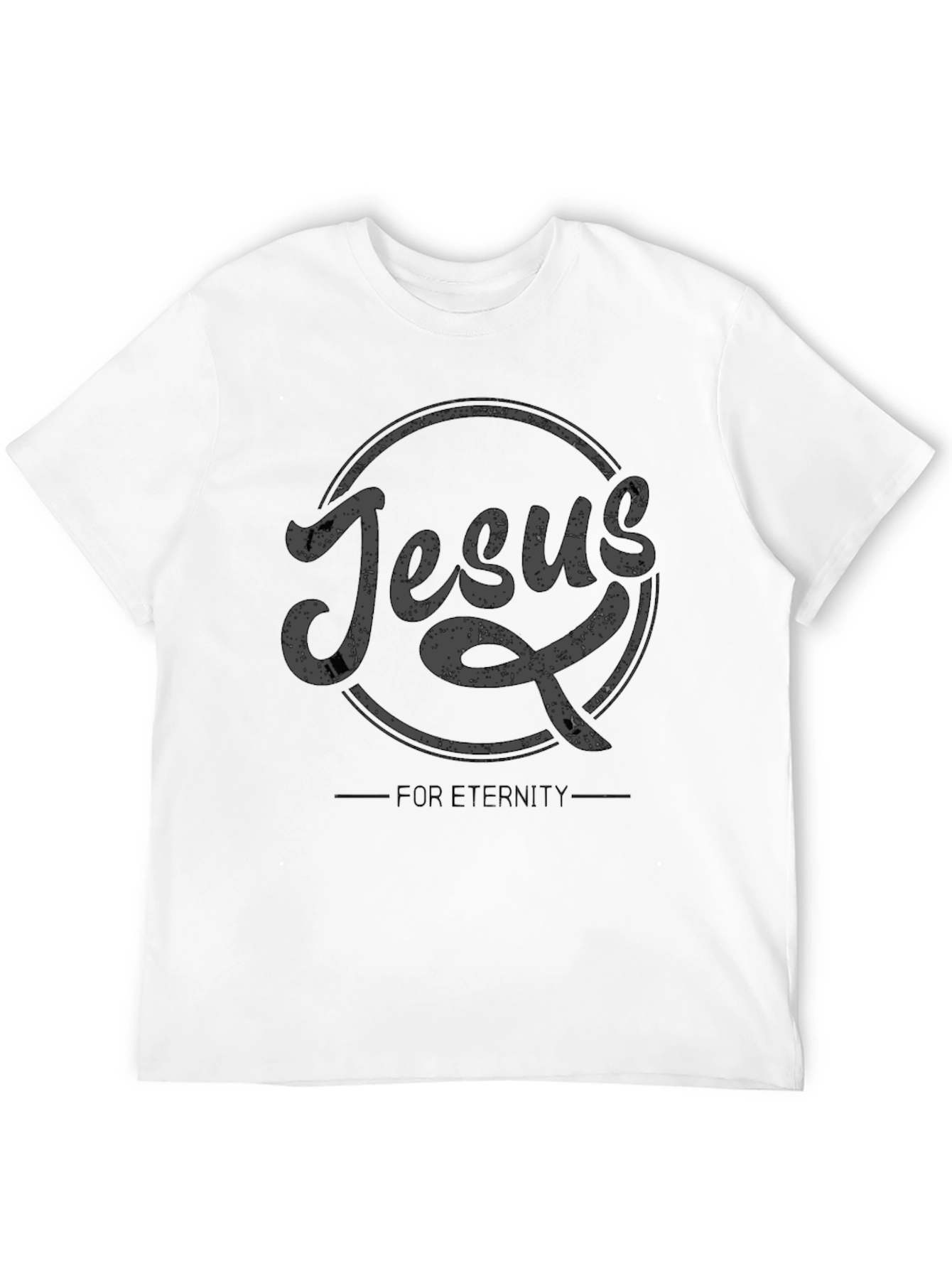 Jesus For Eternity Black Graphic T-Shirt