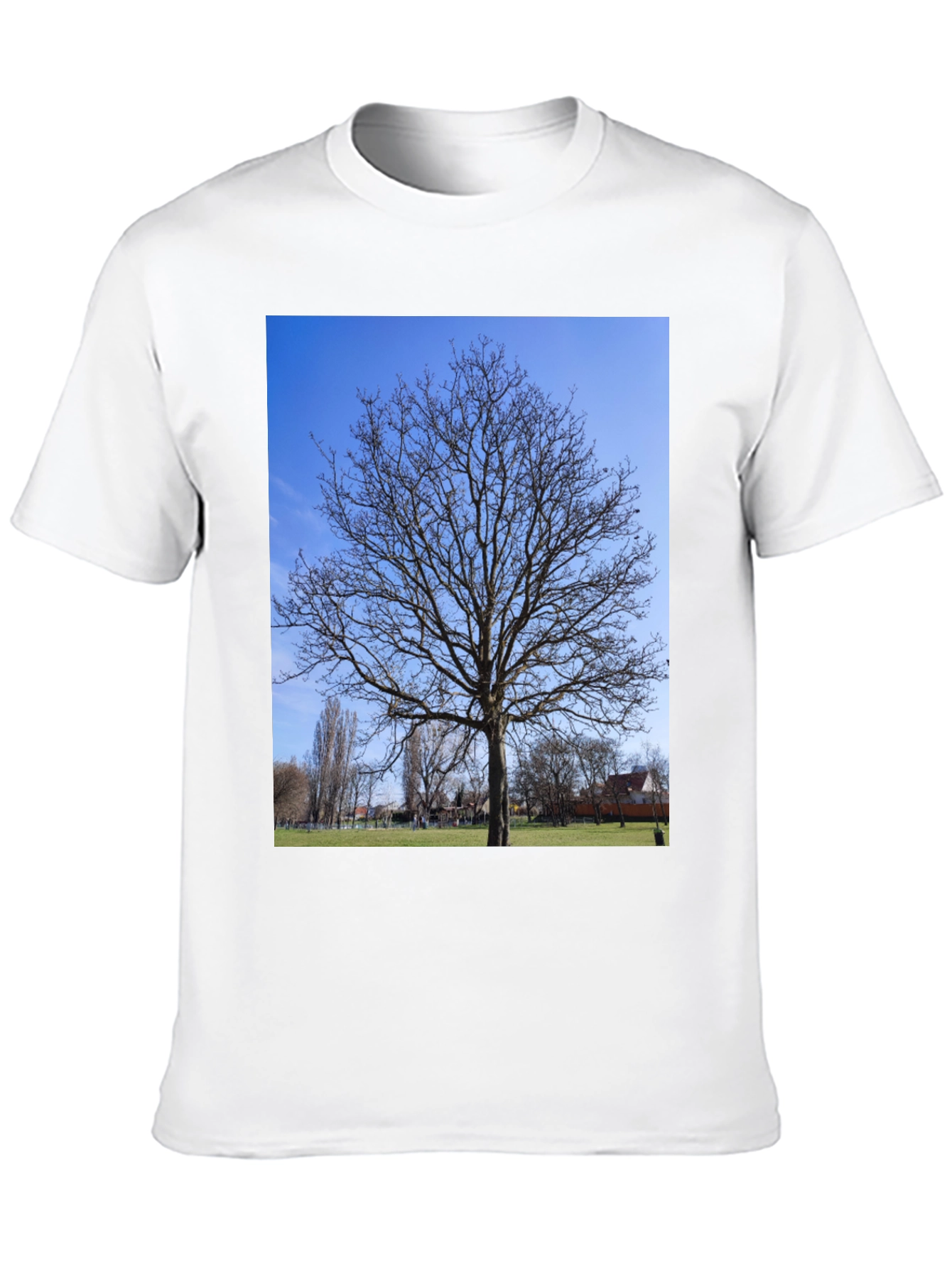 Nature Tree Graphic Black T-Shirt