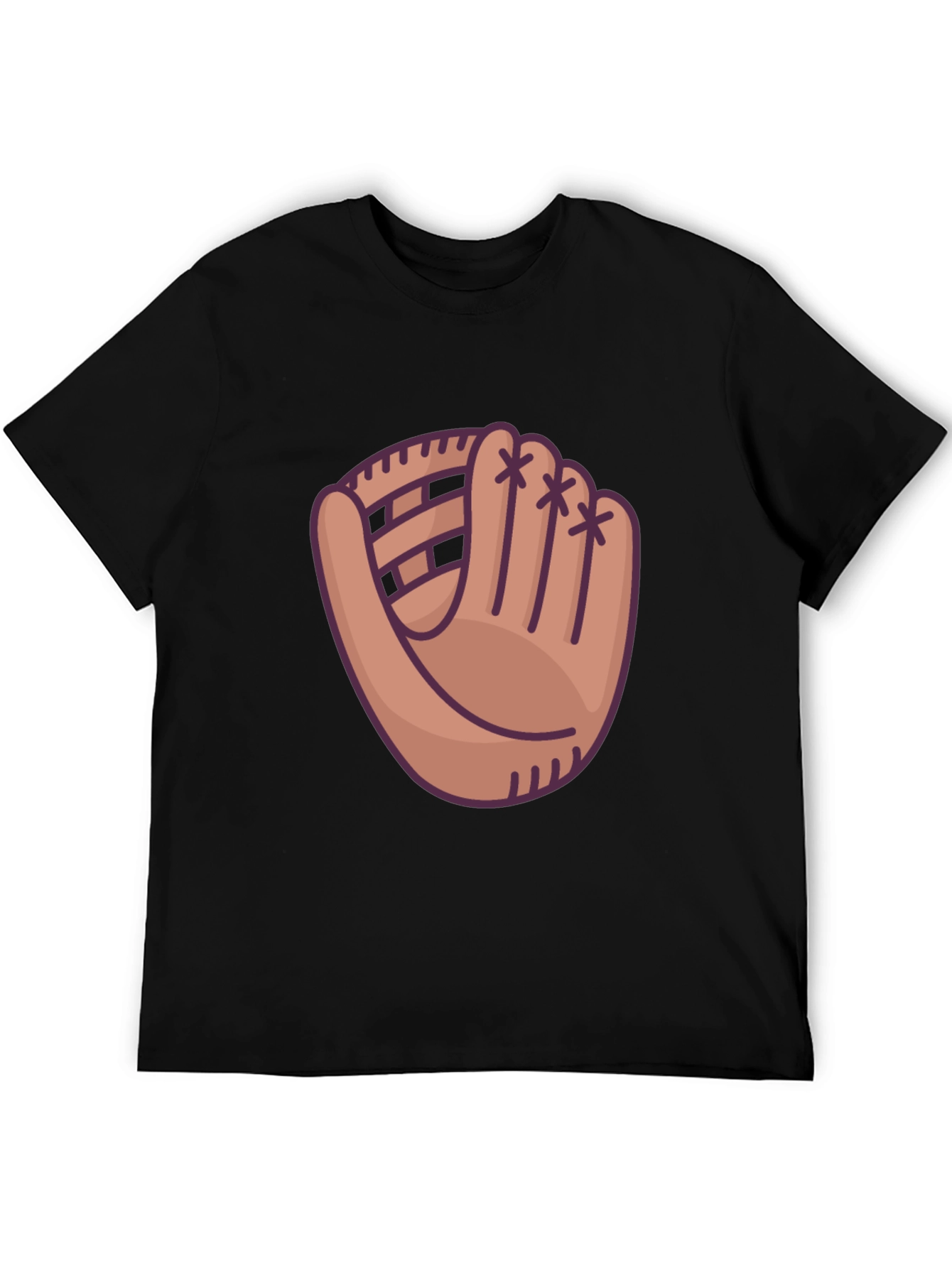 Baseball Glove Graphic T-Shirt - Sporty Casual Wear
