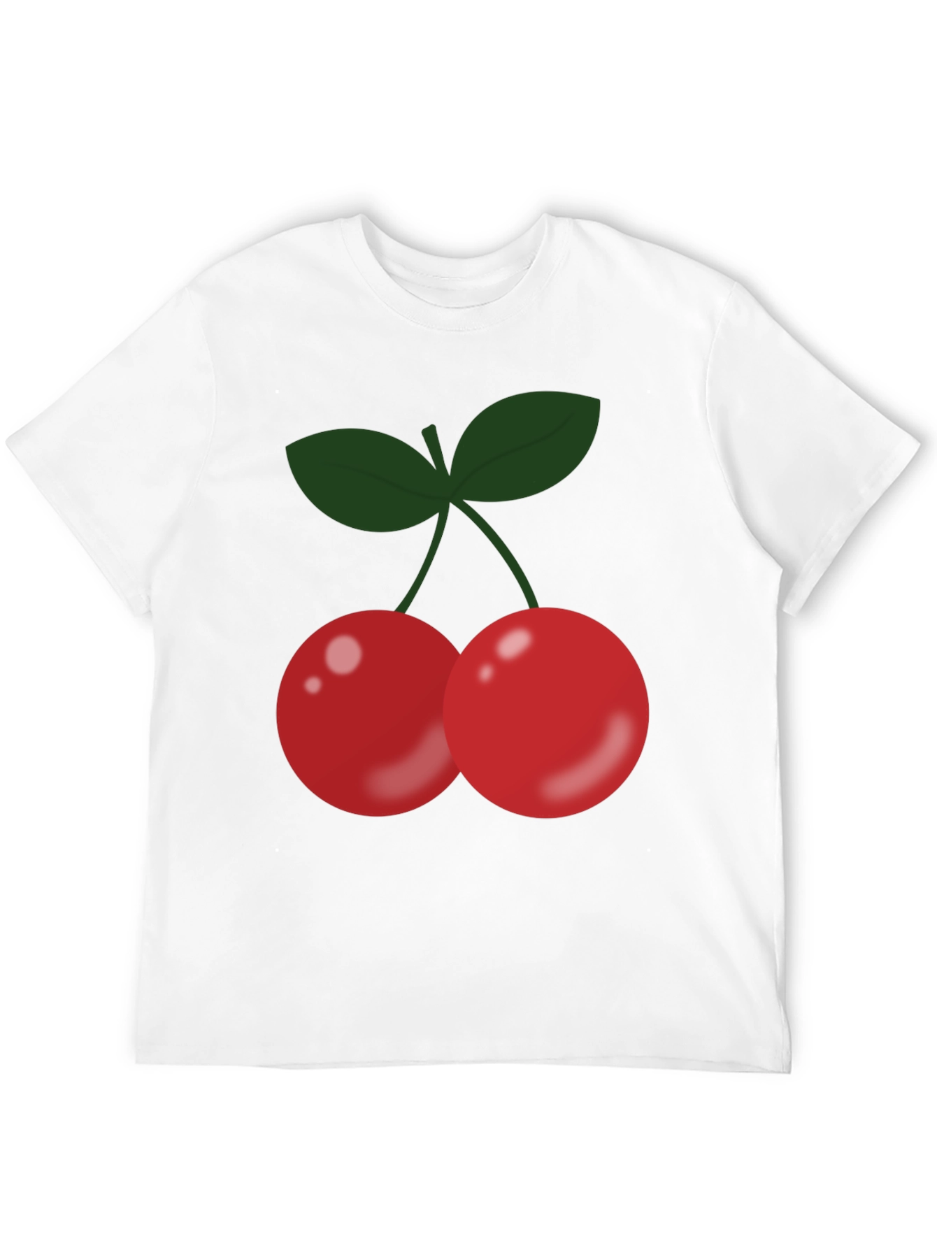 Cherry Graphic Black T-Shirt