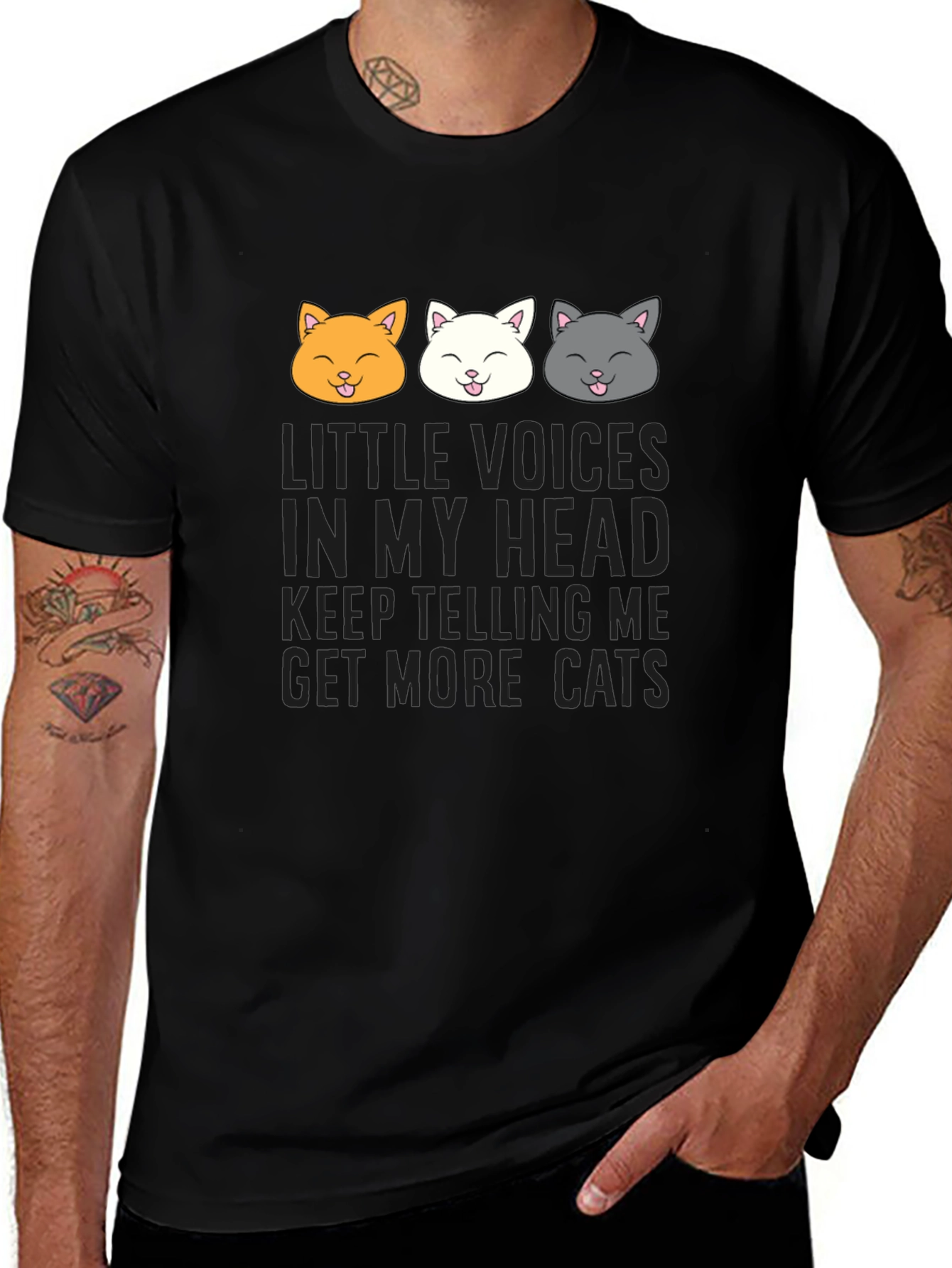 Get More Cats T-Shirt Funny Kitten Tee
