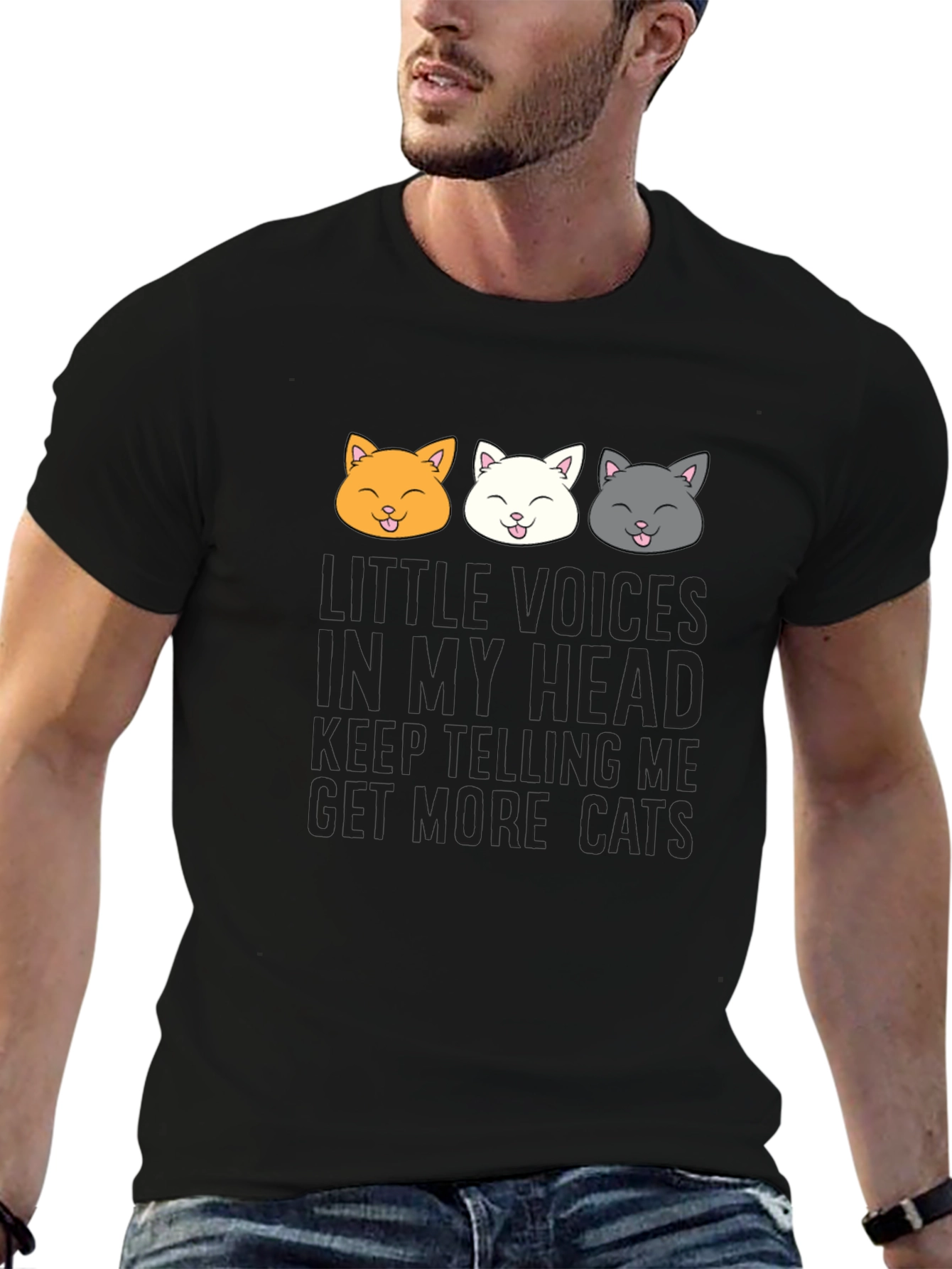 Get More Cats T-Shirt Funny Kitten Tee