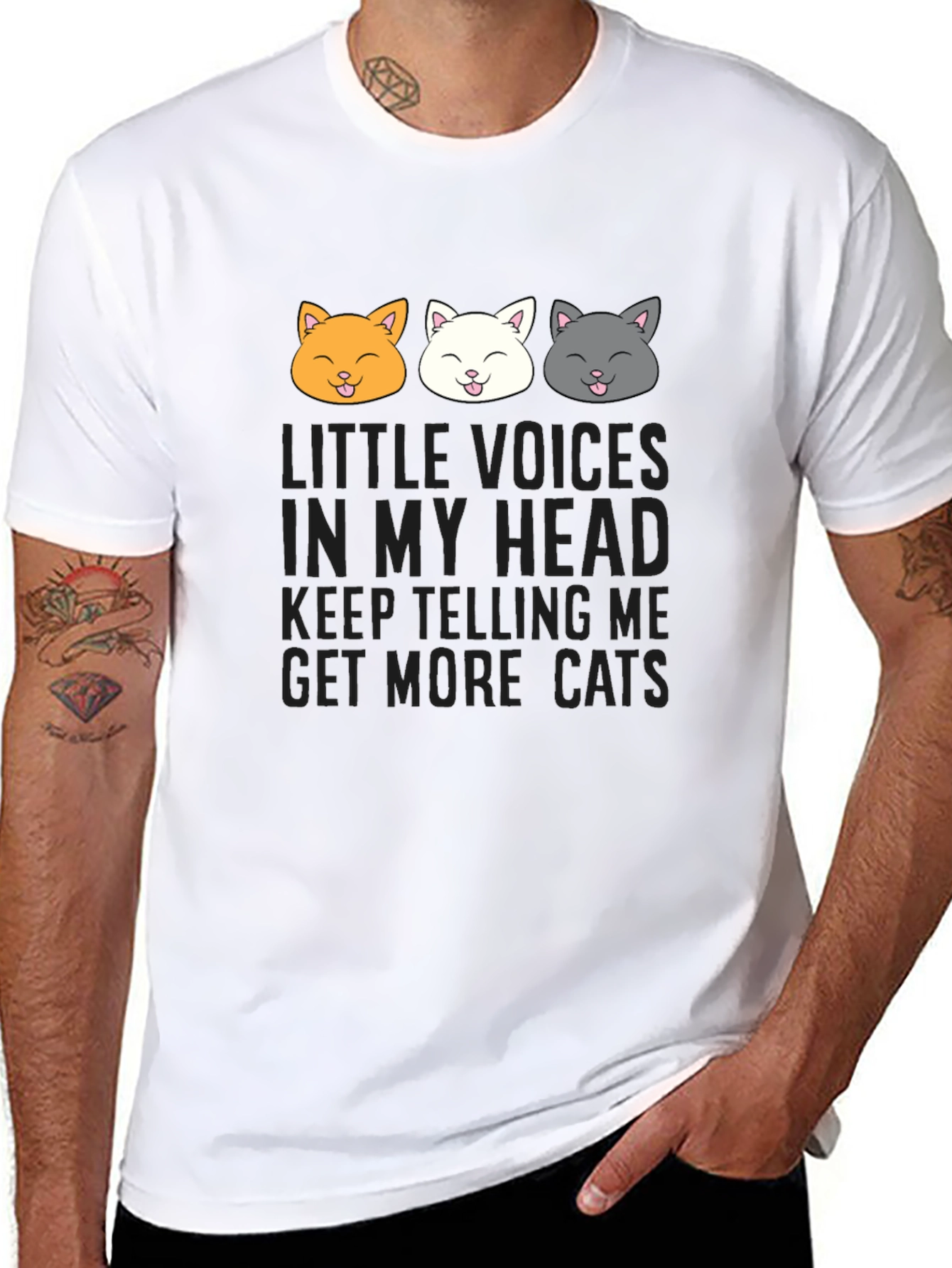 Get More Cats T-Shirt Funny Kitten Tee
