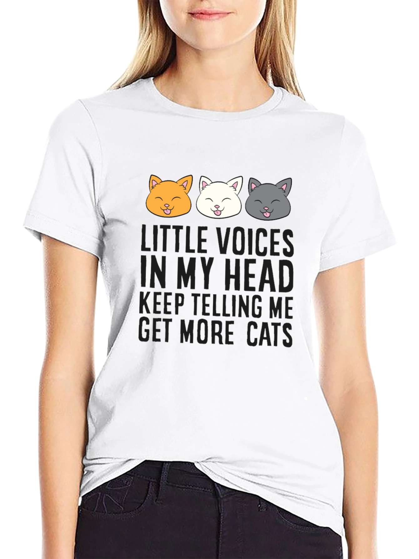 Get More Cats T-Shirt Funny Kitten Tee