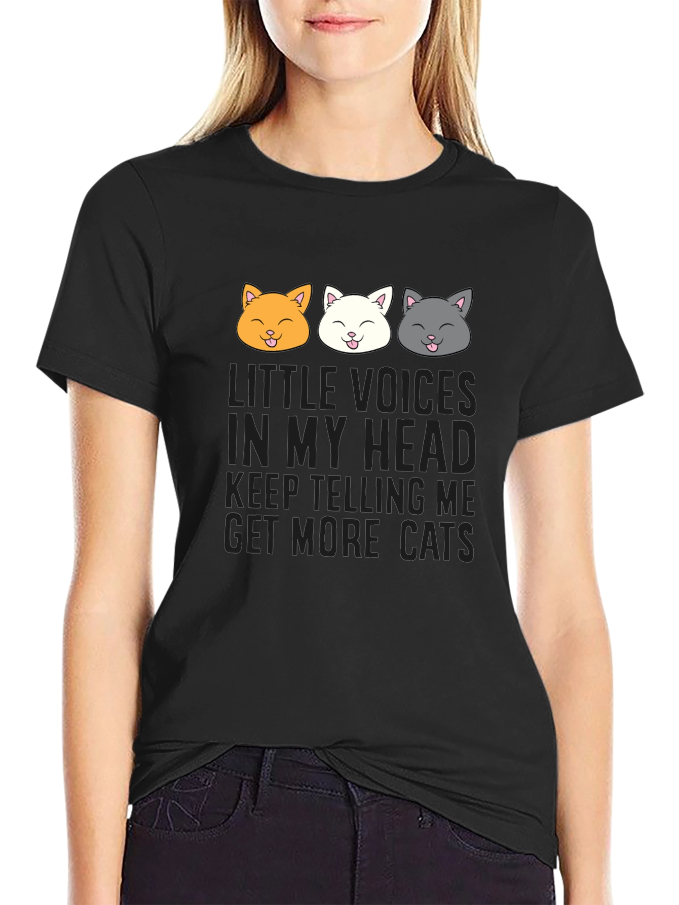 Get More Cats T-Shirt Funny Kitten Tee