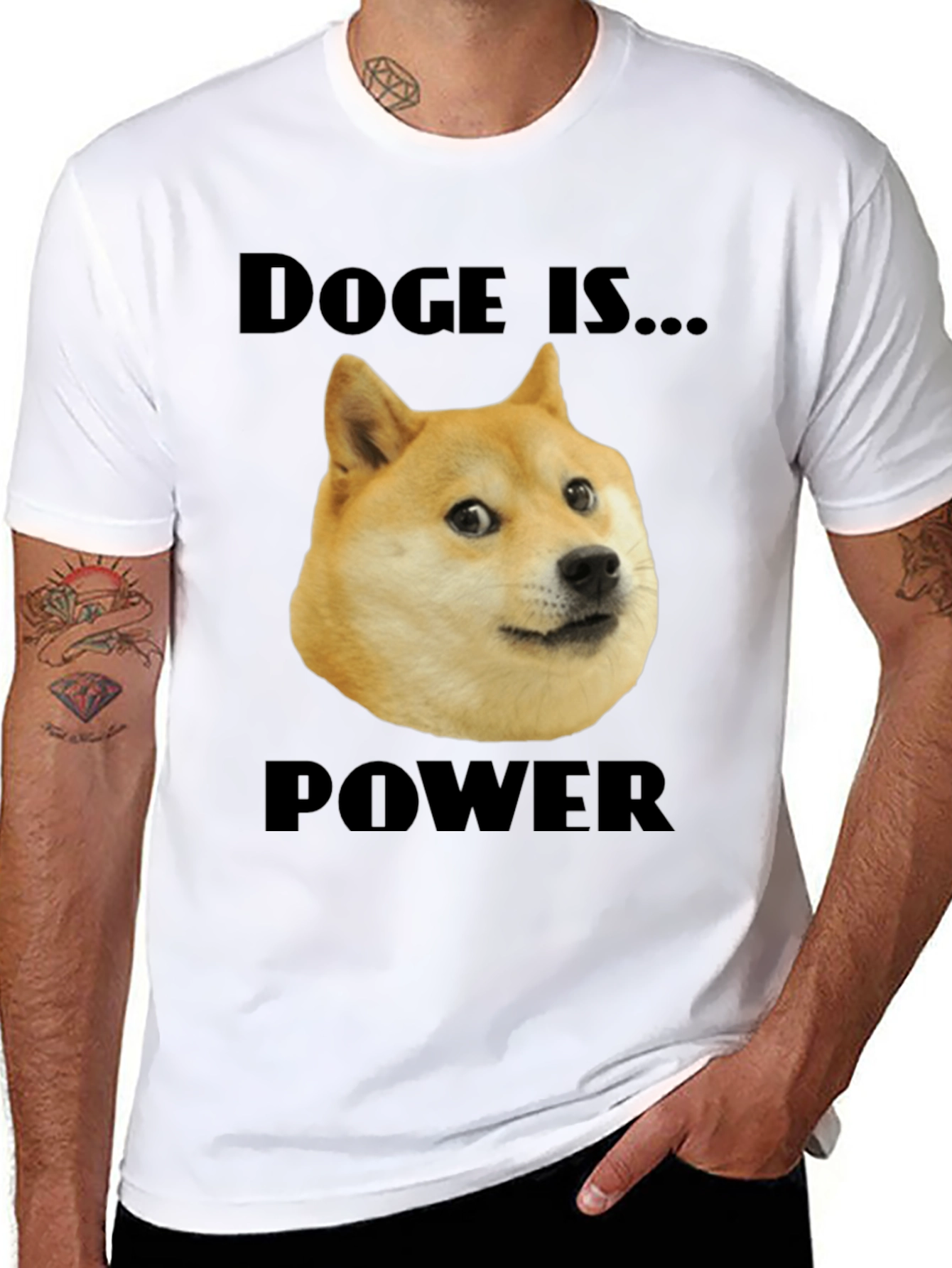 Doge is Power Black T-Shirt