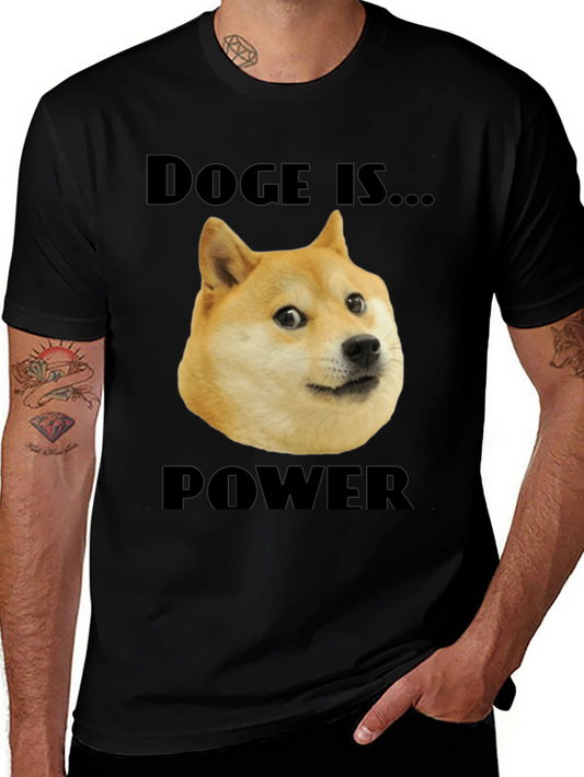 Doge is Power Black T-Shirt